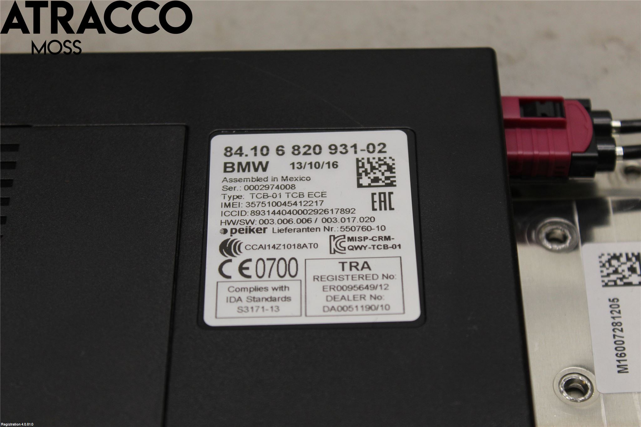 BMW i3 I01 13-22 Styreenhet Øvrig