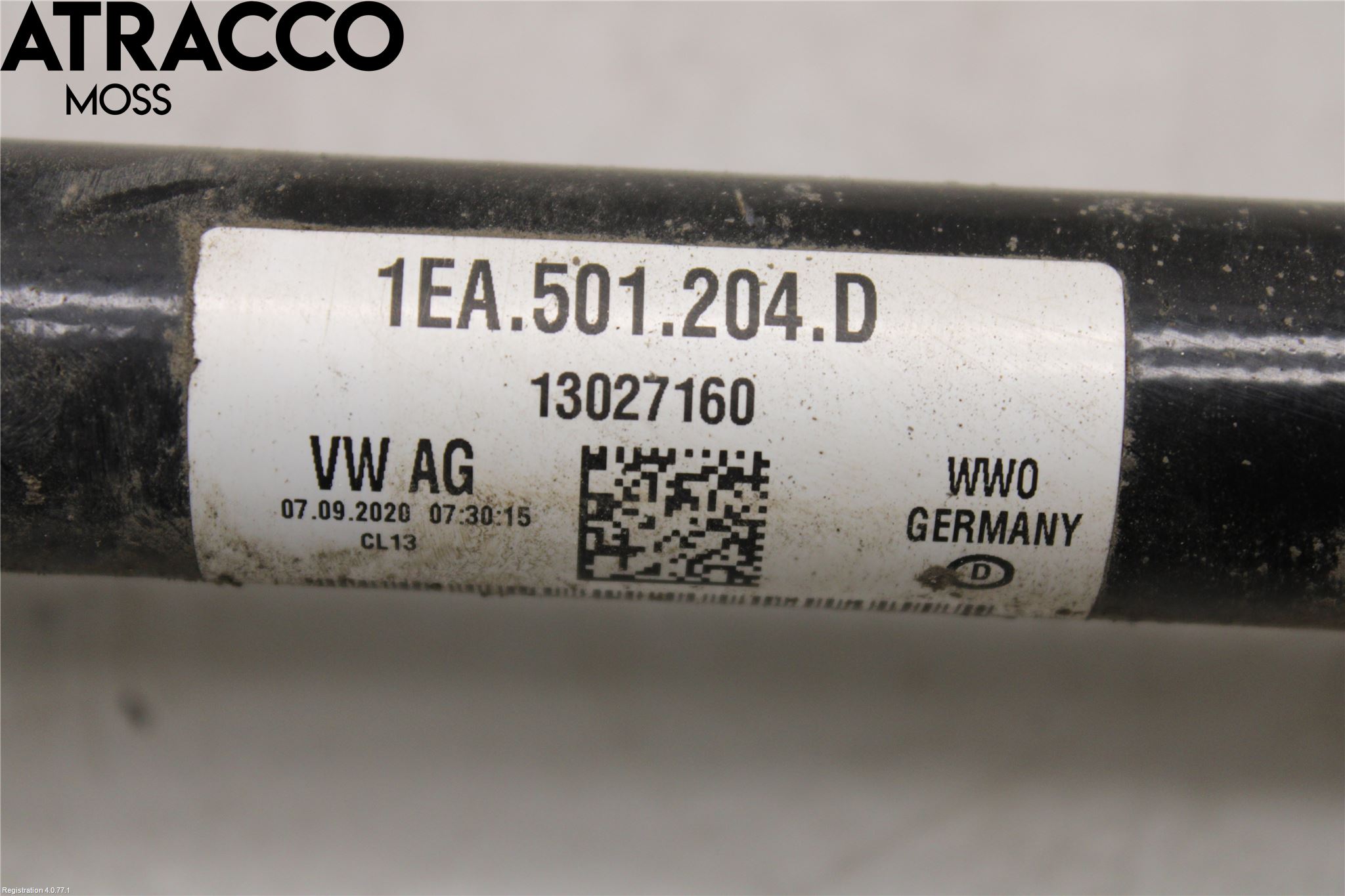 Volkswagen VW ID.3 21- Drivaksel Bak Kompl Høyre