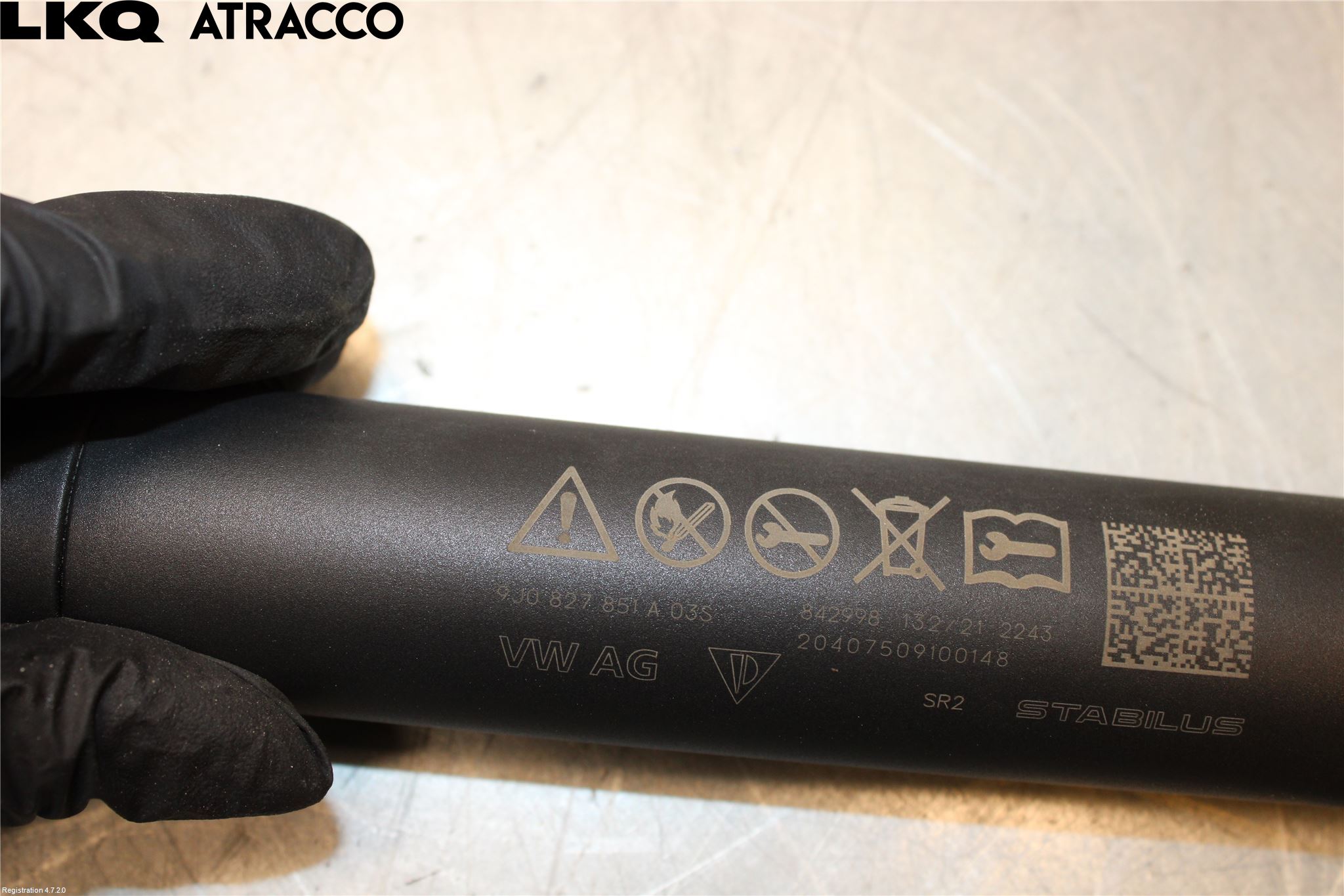 Porsche TAYCAN 20- Bakluke Demper-Gassfjær