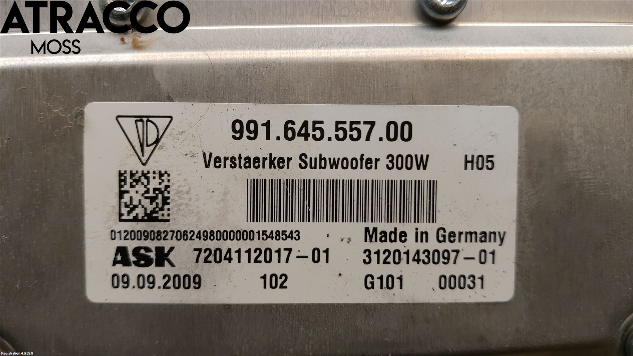 Porsche PANAMERA 09- Stereo Forsterker