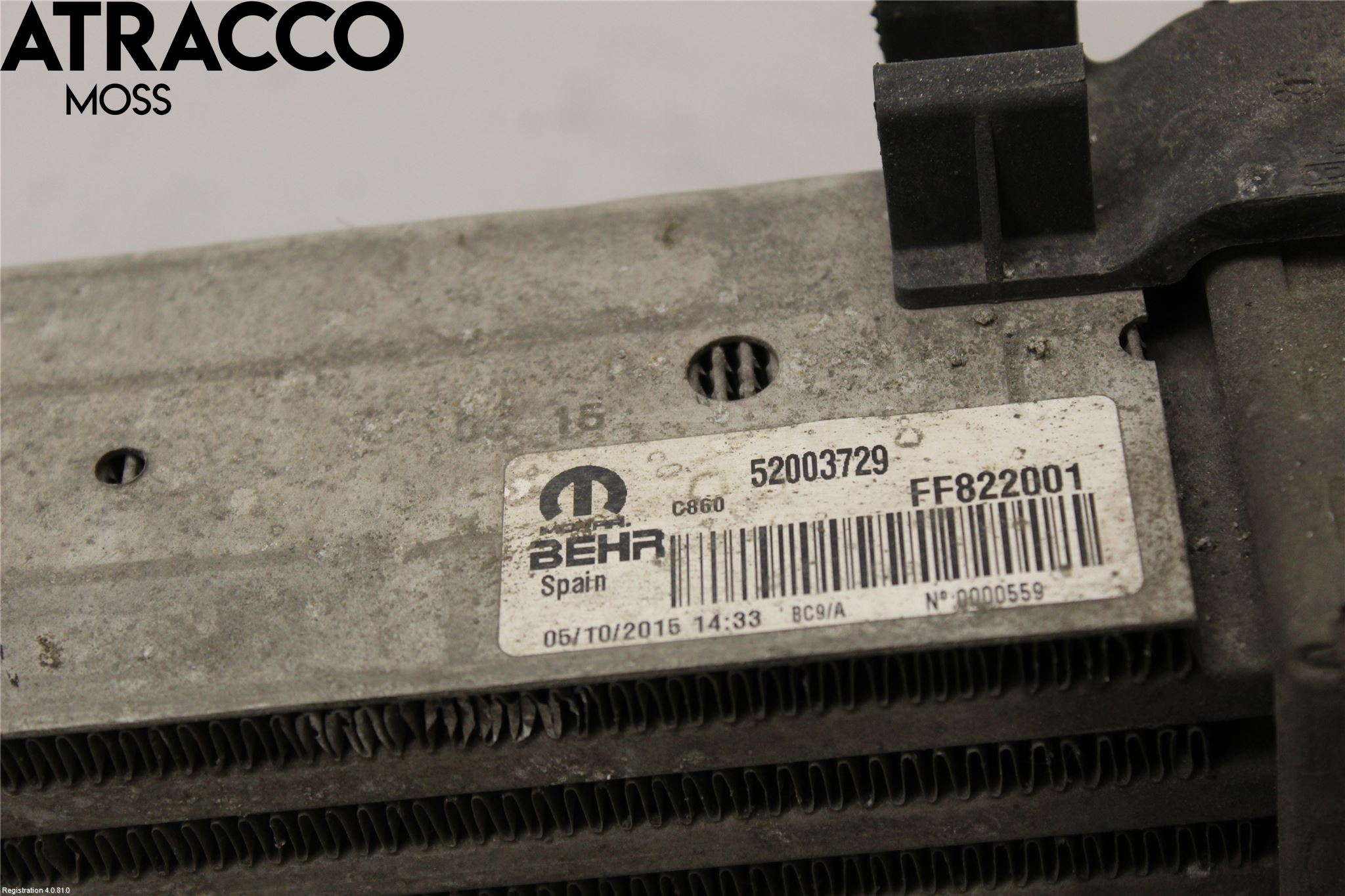Peugeot BIPPER Intercooler Radiator
