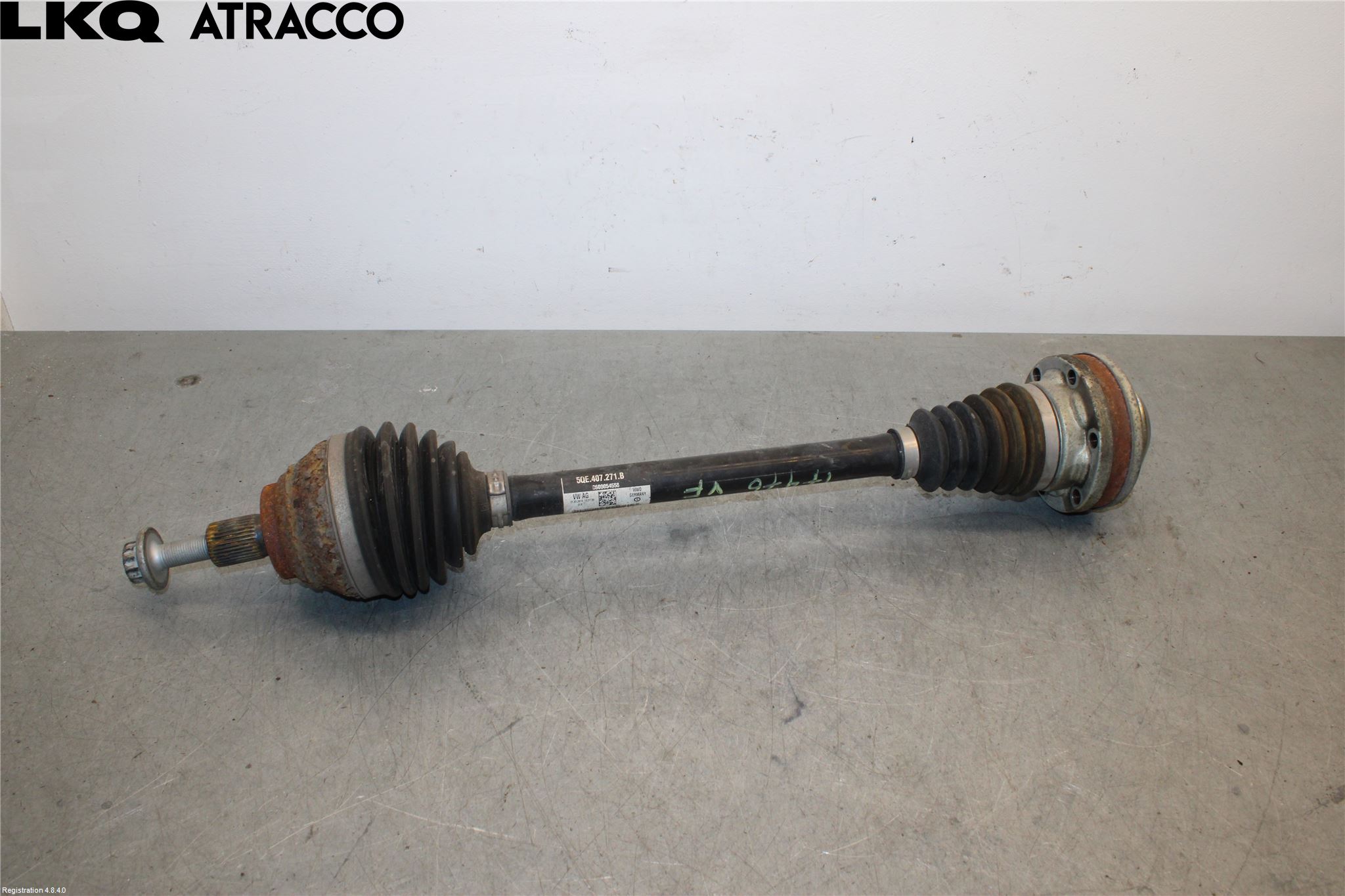 Volkswagen VW GOLF / E-GOLF VII 13-20 Drivaksel Foran Kompl Venstre