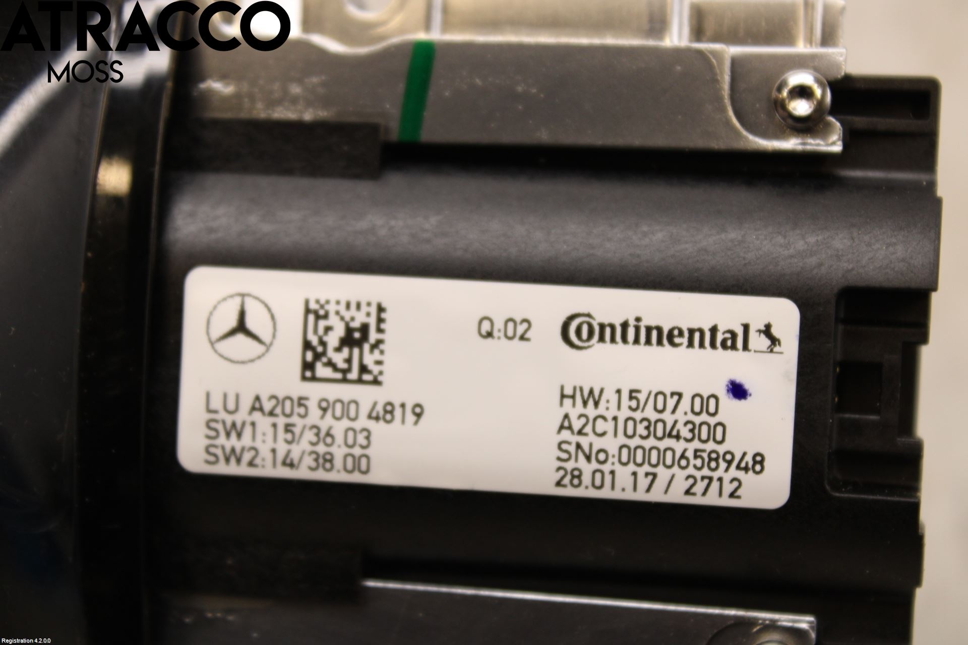 Mercedes-Benz MB C-KLASS (W205) 14-21 Bryter Multifunksjon