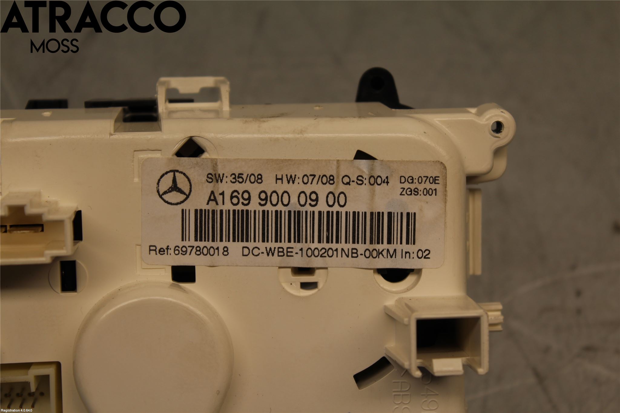 Mercedes-Benz MB A-KLASS (W169) 04-12 Varme Ac Betjening-Display