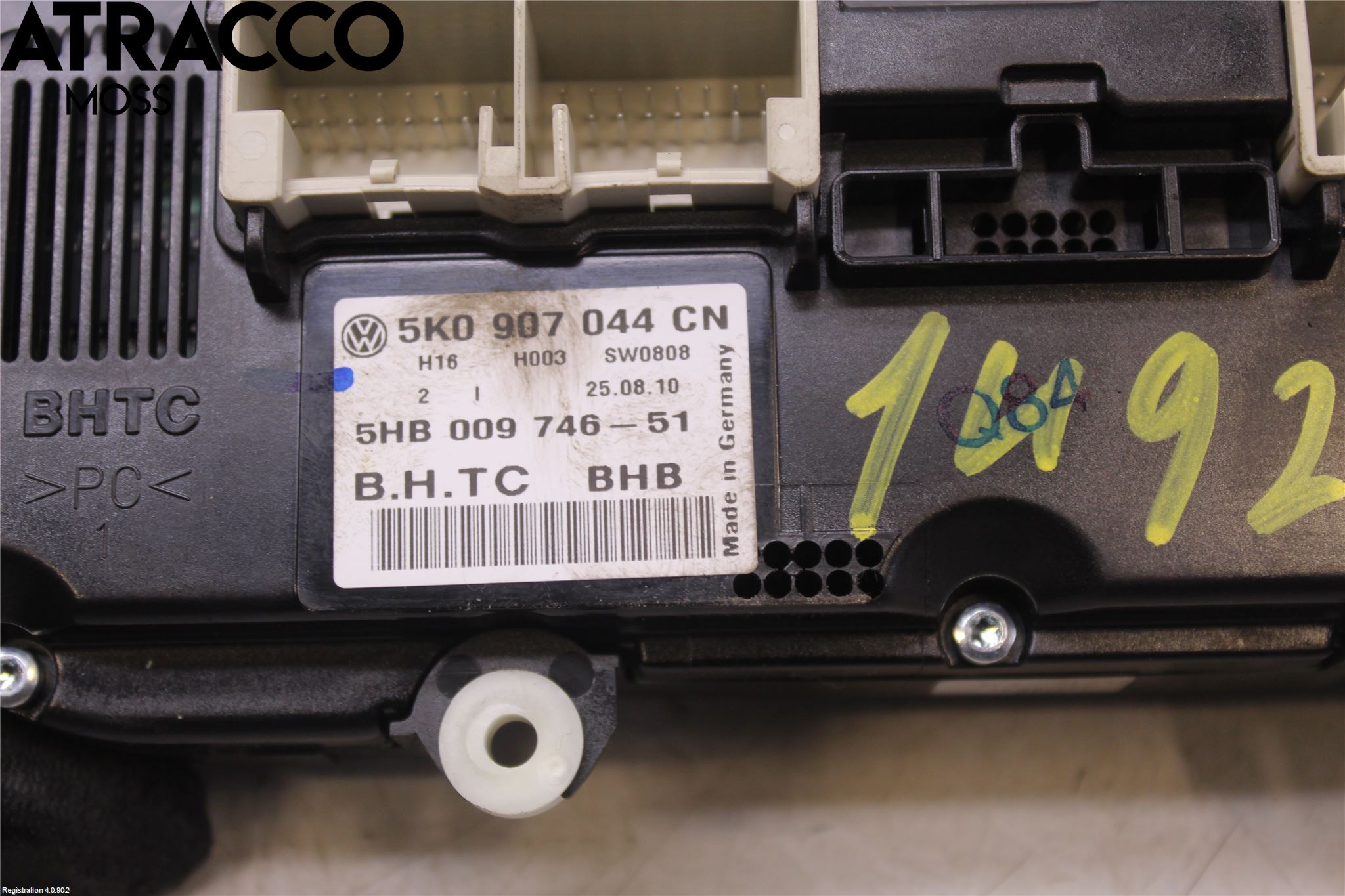 Volkswagen VW TOURAN 10-15 Varme Ac Betjening-Display