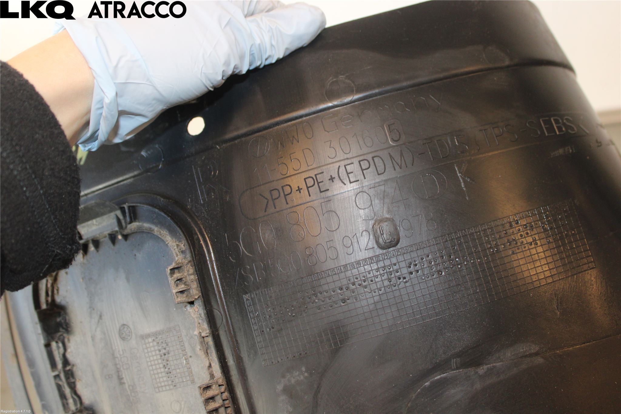 Volkswagen VW GOLF / E-GOLF VII 13-20 Skjerm Indre