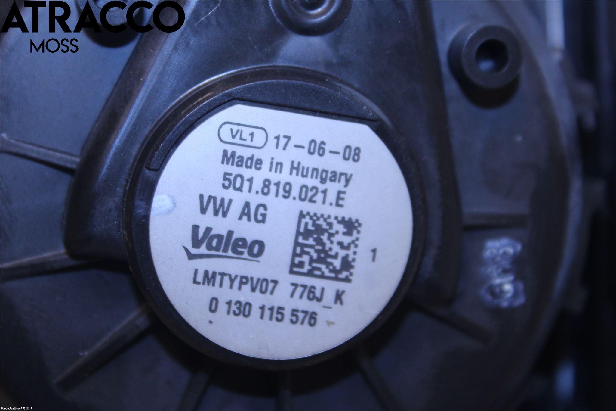 Volkswagen VW GOLF / E-GOLF VII 13-20 Varme Ac Varmeapparatvifte