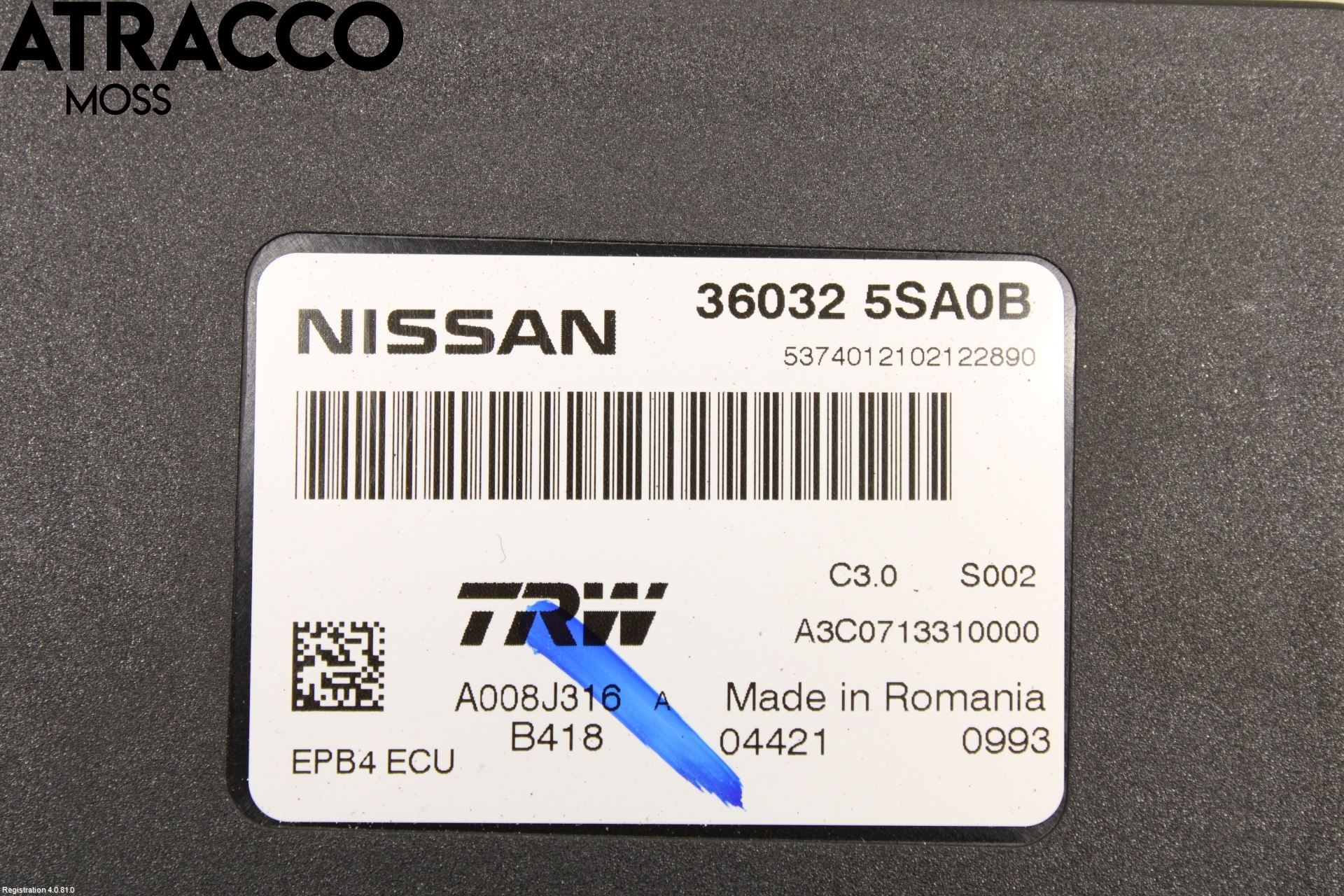 Nissan LEAF 18- Styreenhet Parkbrems