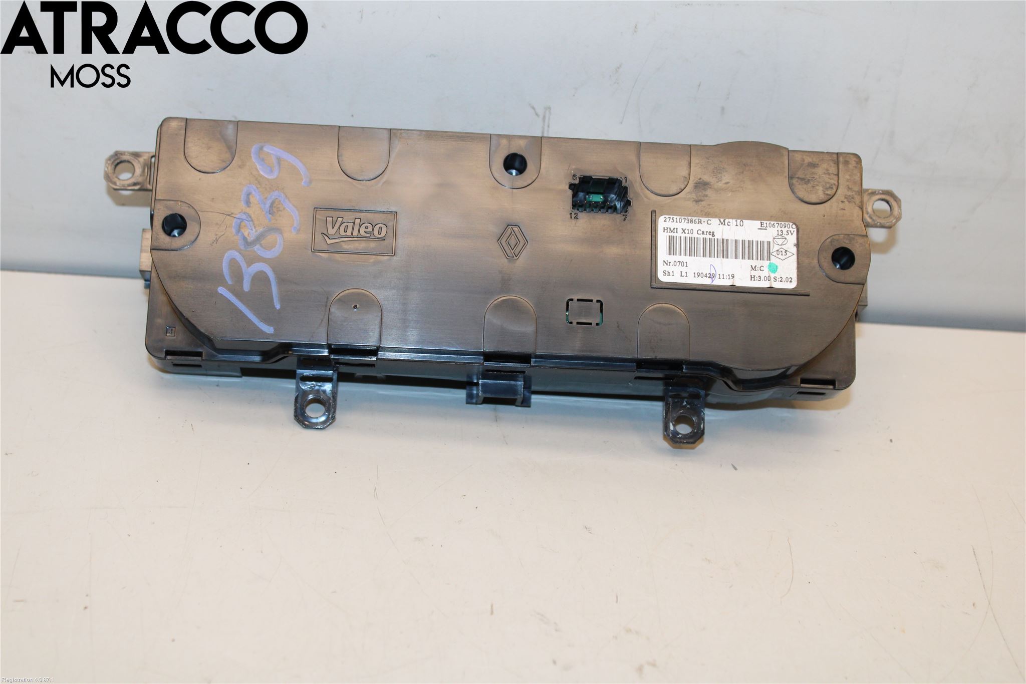 Renault ZOE/E-TECH 13- Varme Ac Betjening-Display