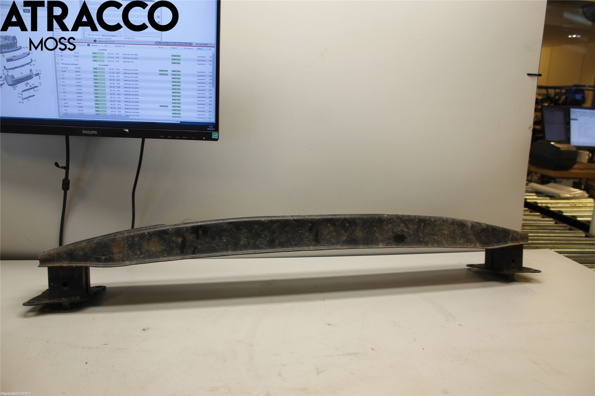 Volkswagen VW GOLF VI 09-13 Støtfanger Bak Bjelke