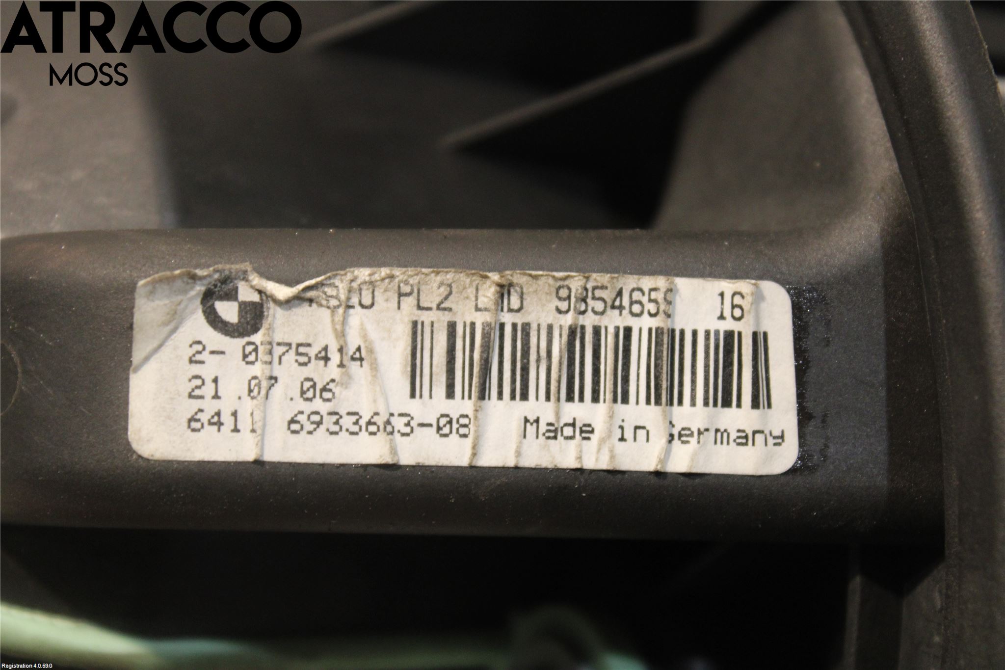 BMW 3 E90/91 SED/TOU 05-12 Varme Ac Varmeapparatvifte