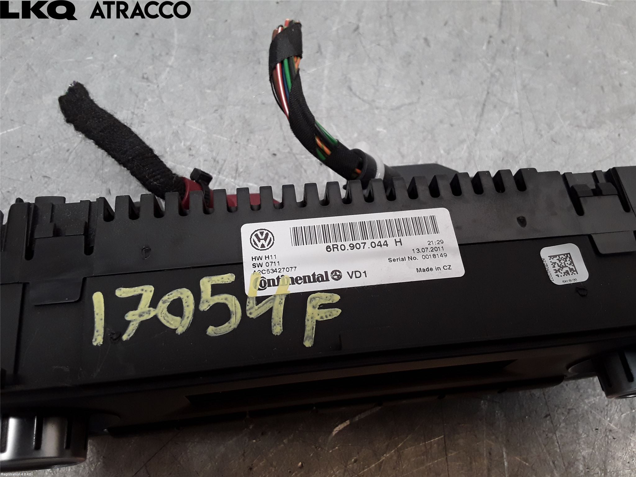 Volkswagen VW POLO 10-17 Varme Ac Betjening-Display