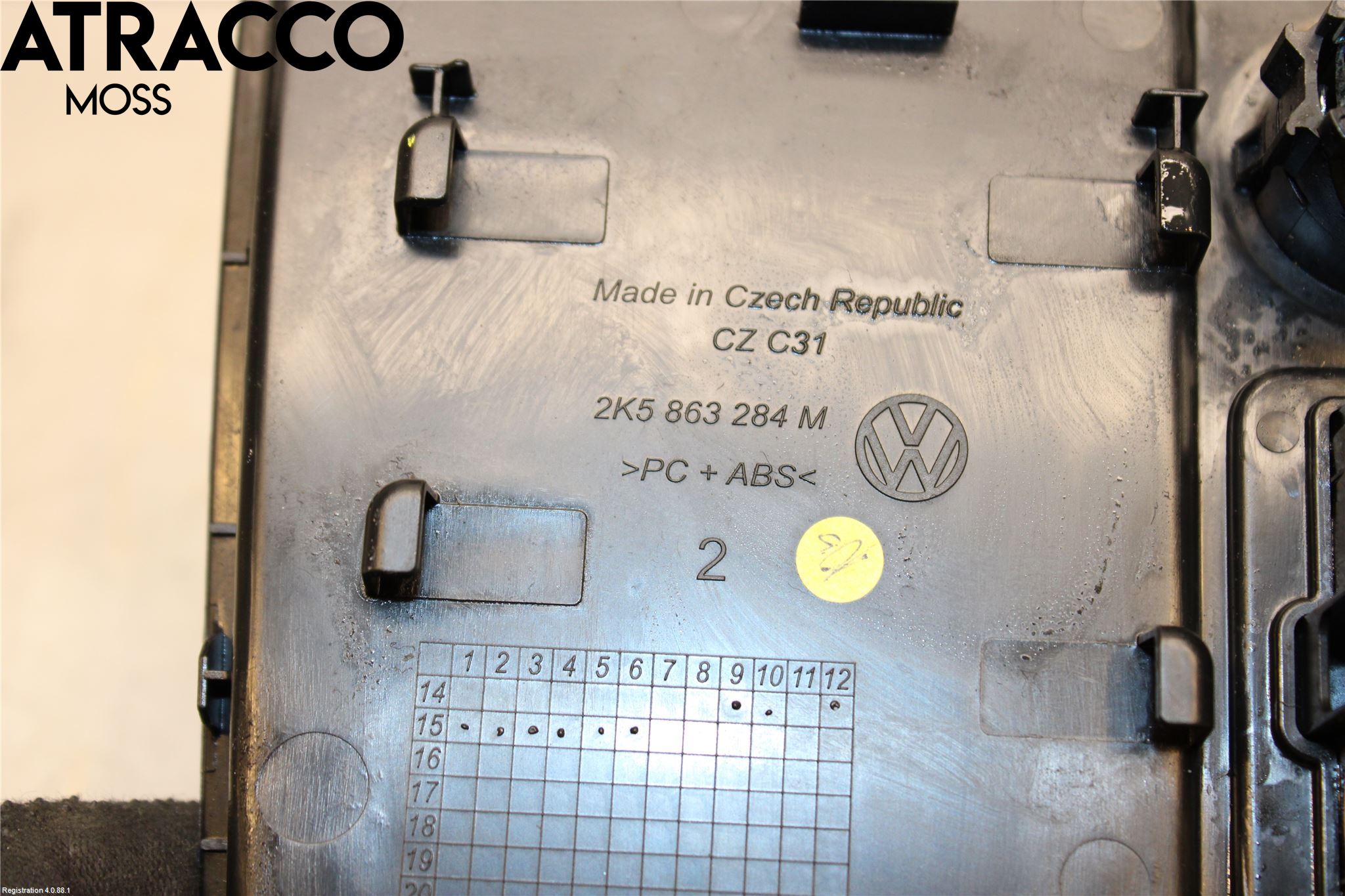 Volkswagen VW CADDY 16-20 Innr Oppbevaringsrom