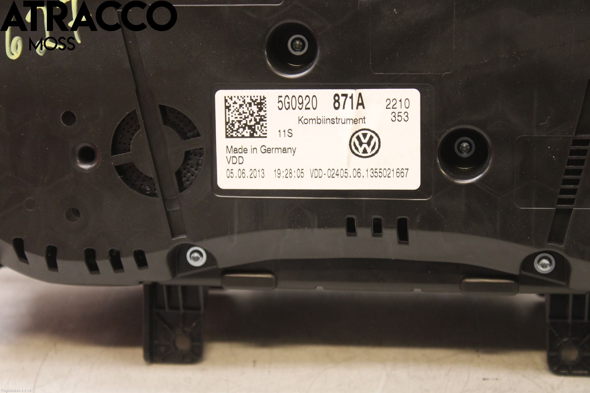 Volkswagen VW GOLF / E-GOLF VII 13-20 Instr Kombinert