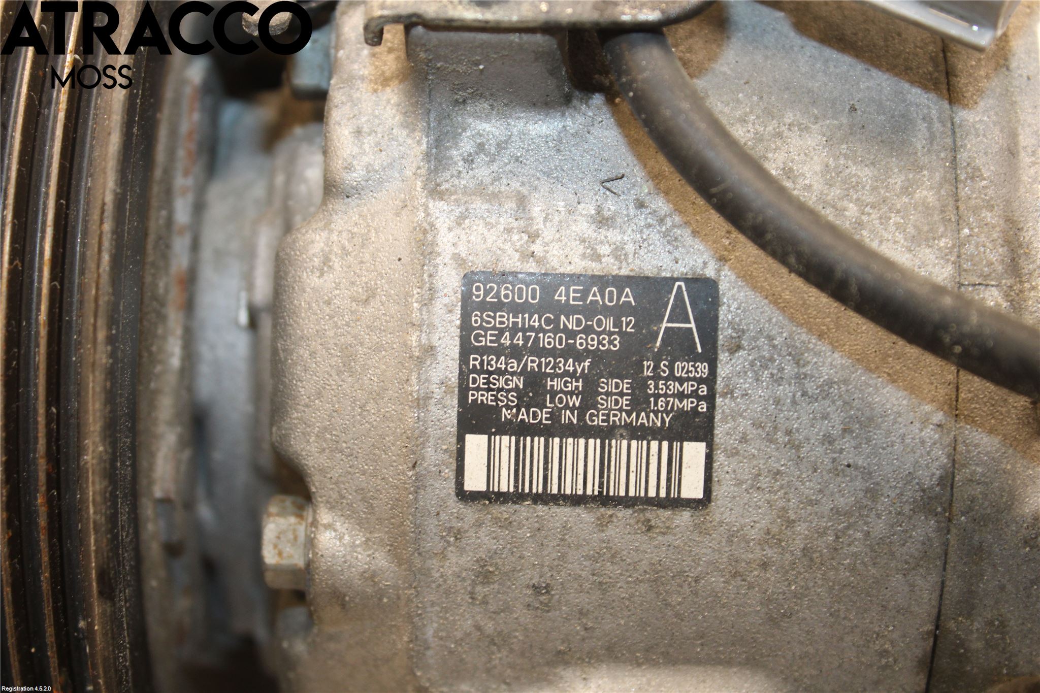 Nissan QASHQAI 14-17 Varme Ac Kompressor