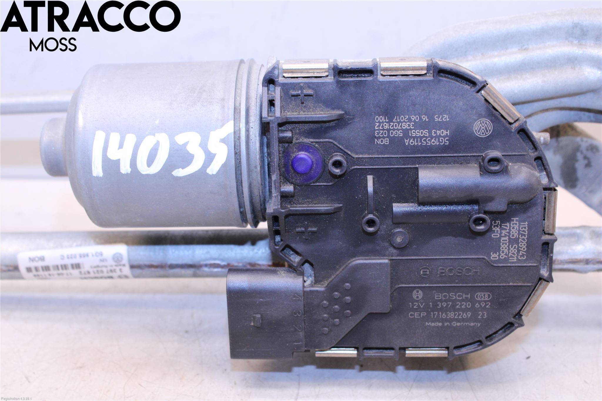 Volkswagen VW GOLF / E-GOLF VII 13-20 Viskermotor Frontrute