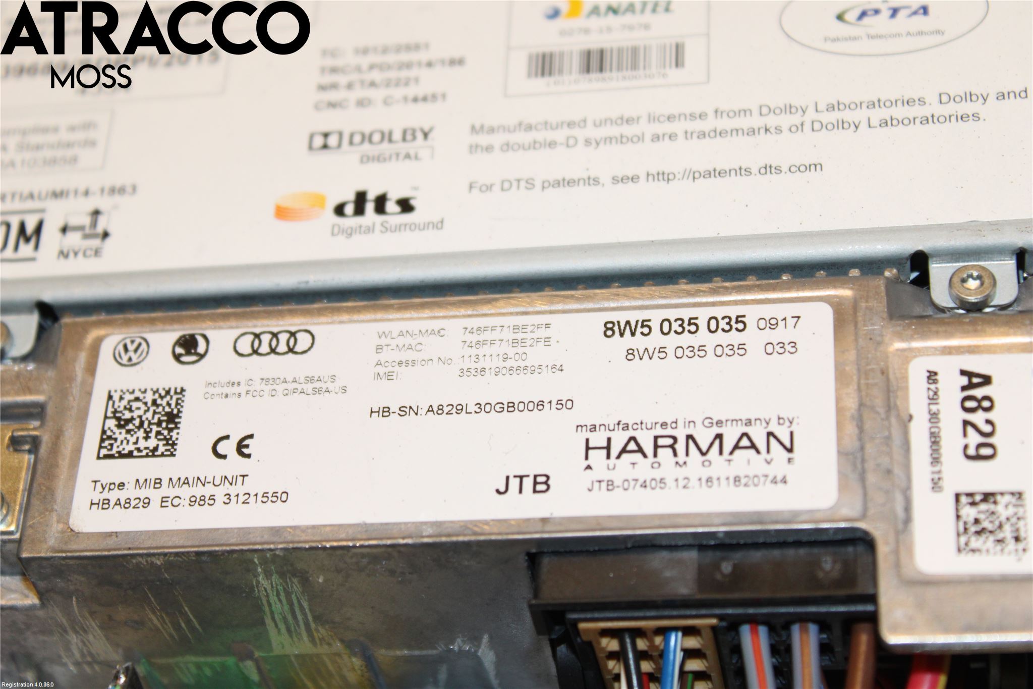 Audi A5 17- Stereo Radio