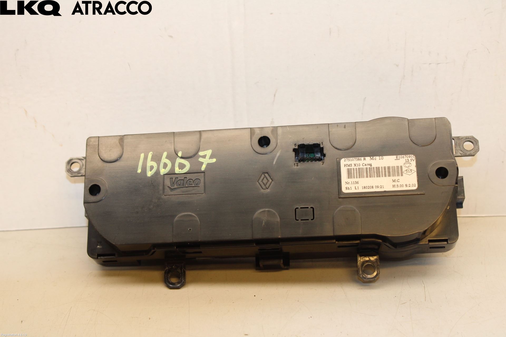 Renault ZOE/E-TECH 13- Varme Ac Betjening-Display