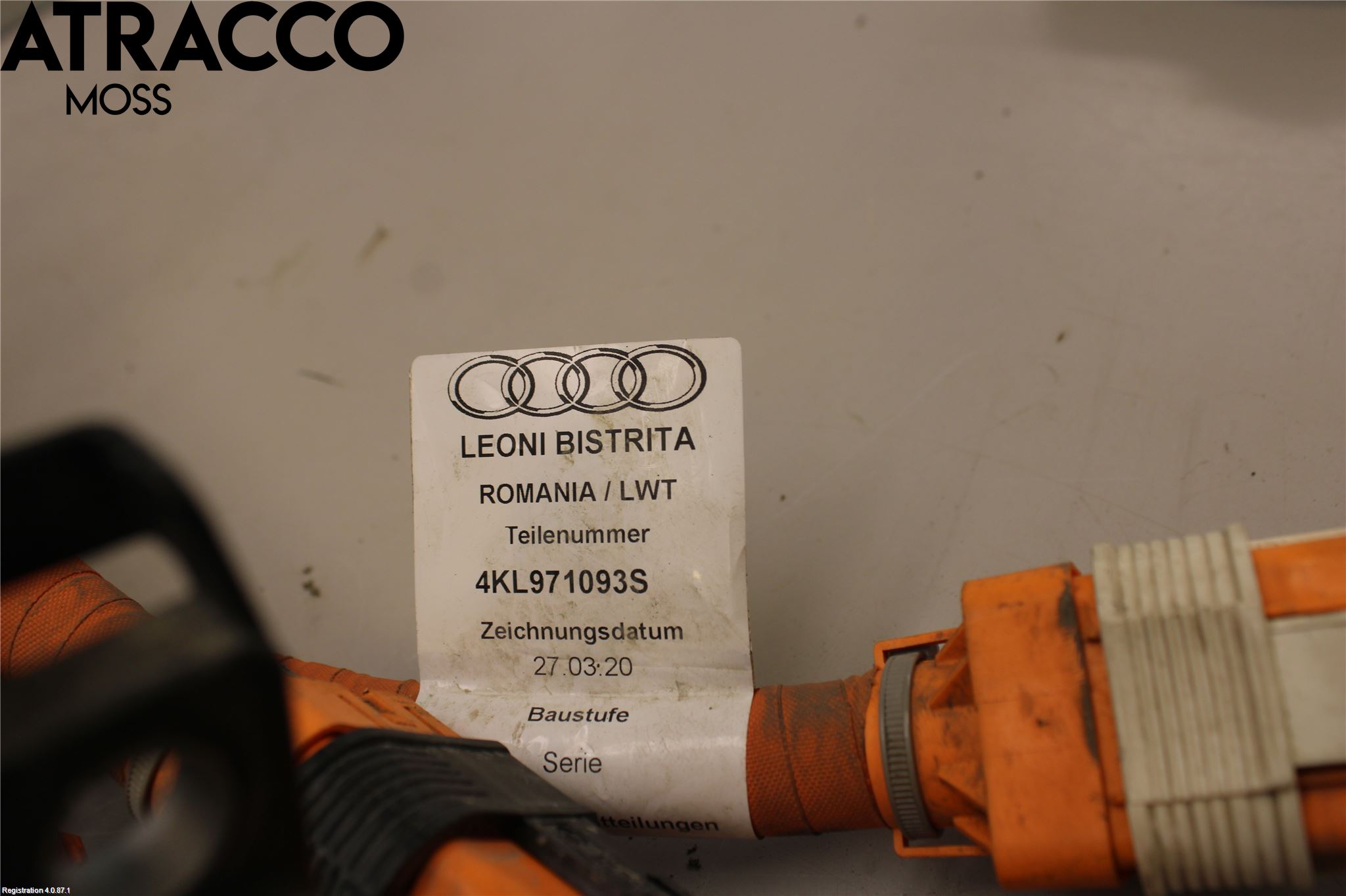 Audi E-TRON, S GE 19- Kabelhärva Högspänning