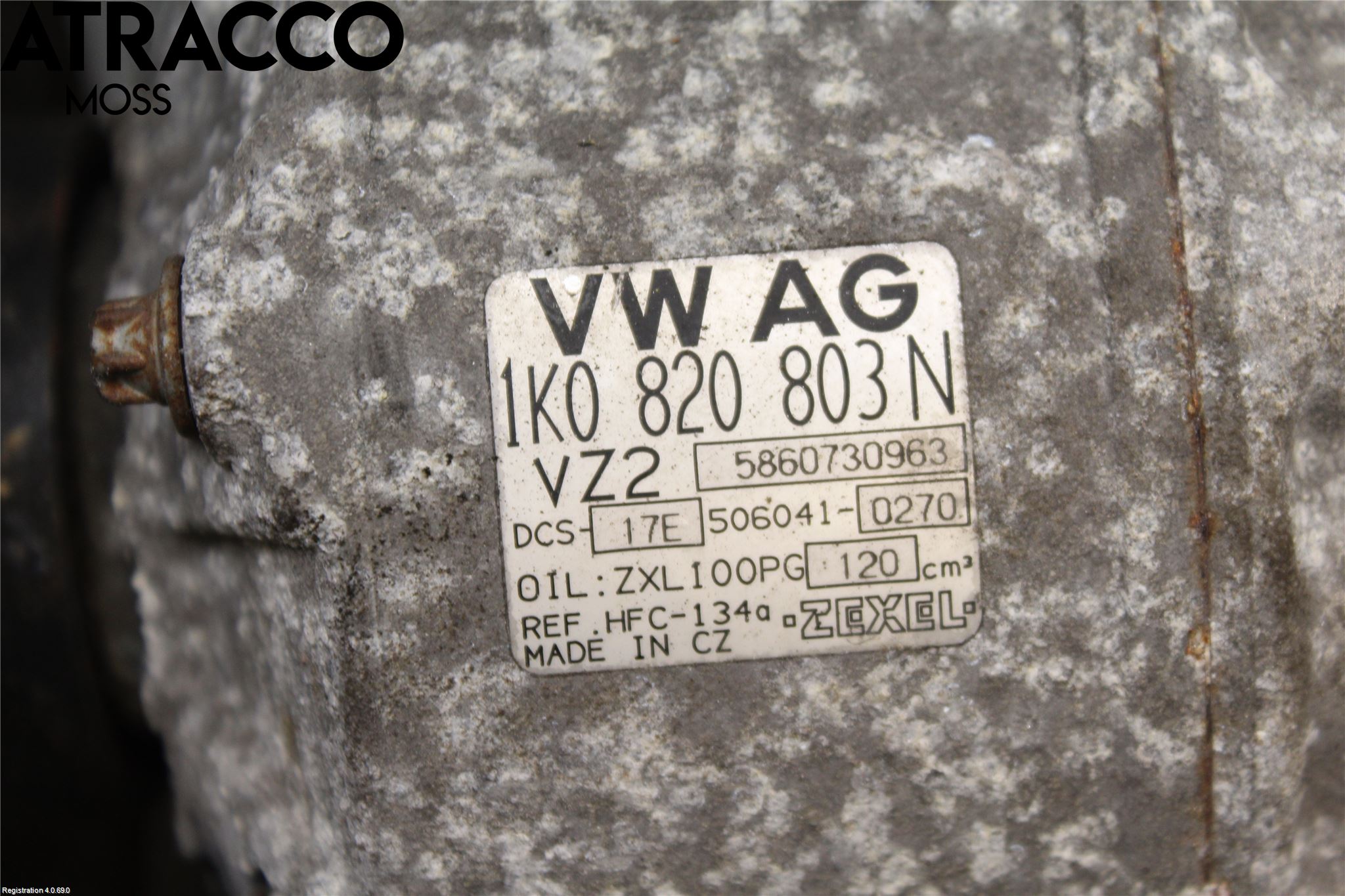 Volkswagen VW GOLF V 04-09 Varme Ac Kompressor