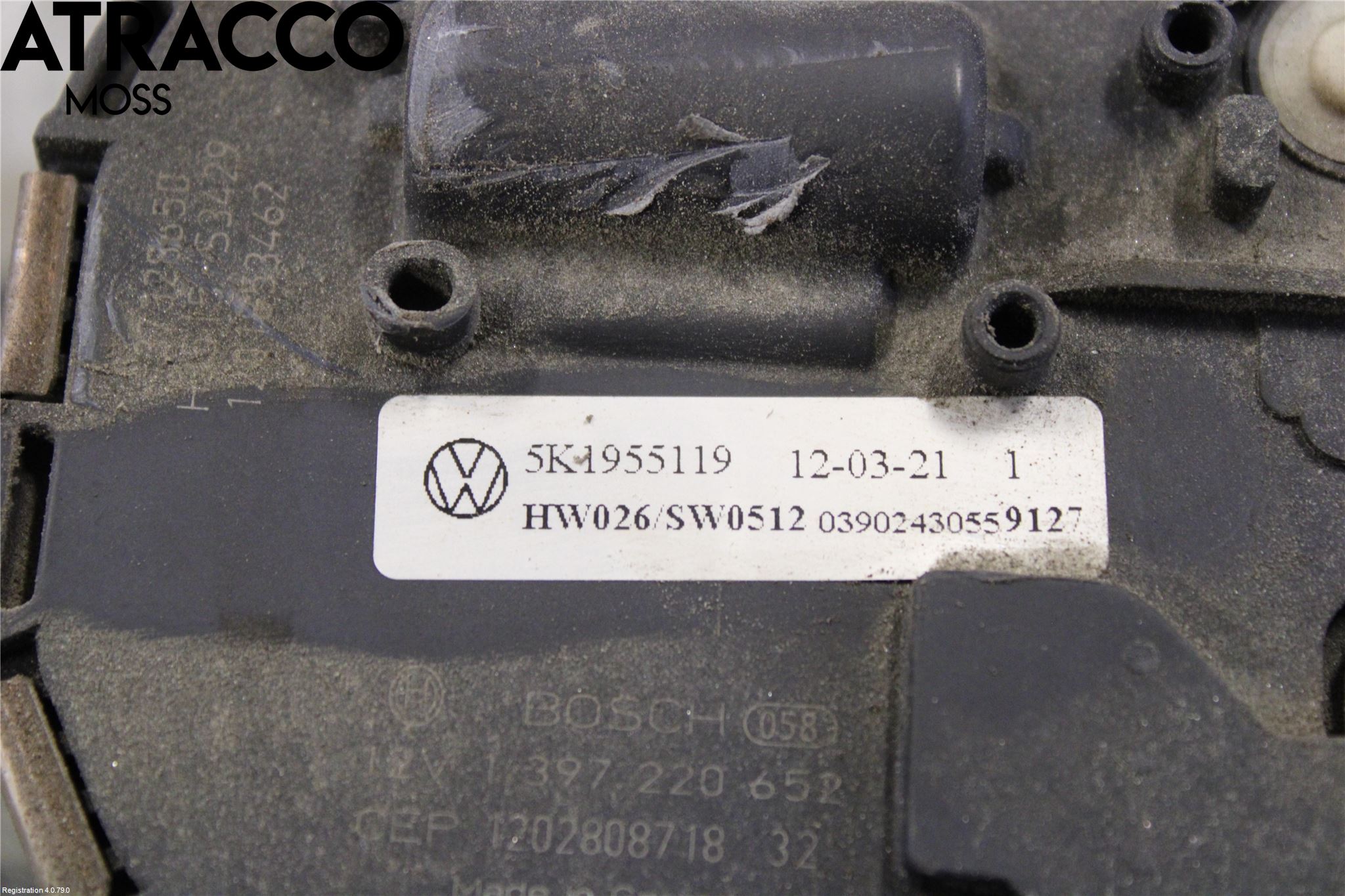 Volkswagen VW GOLF VI 09-13 Viskermotor Frontrute