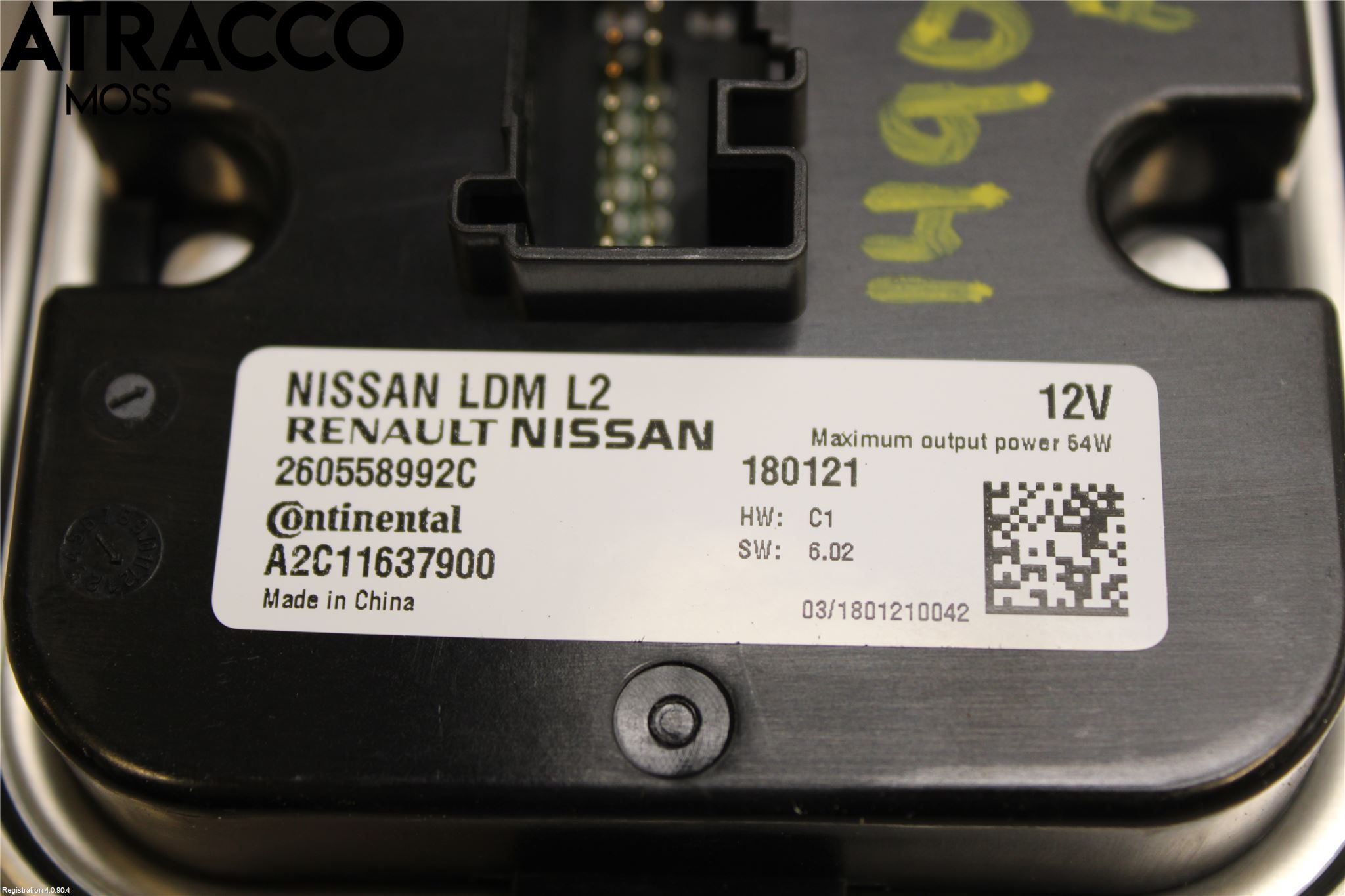 Nissan LEAF 18- Styreenhet Xenon