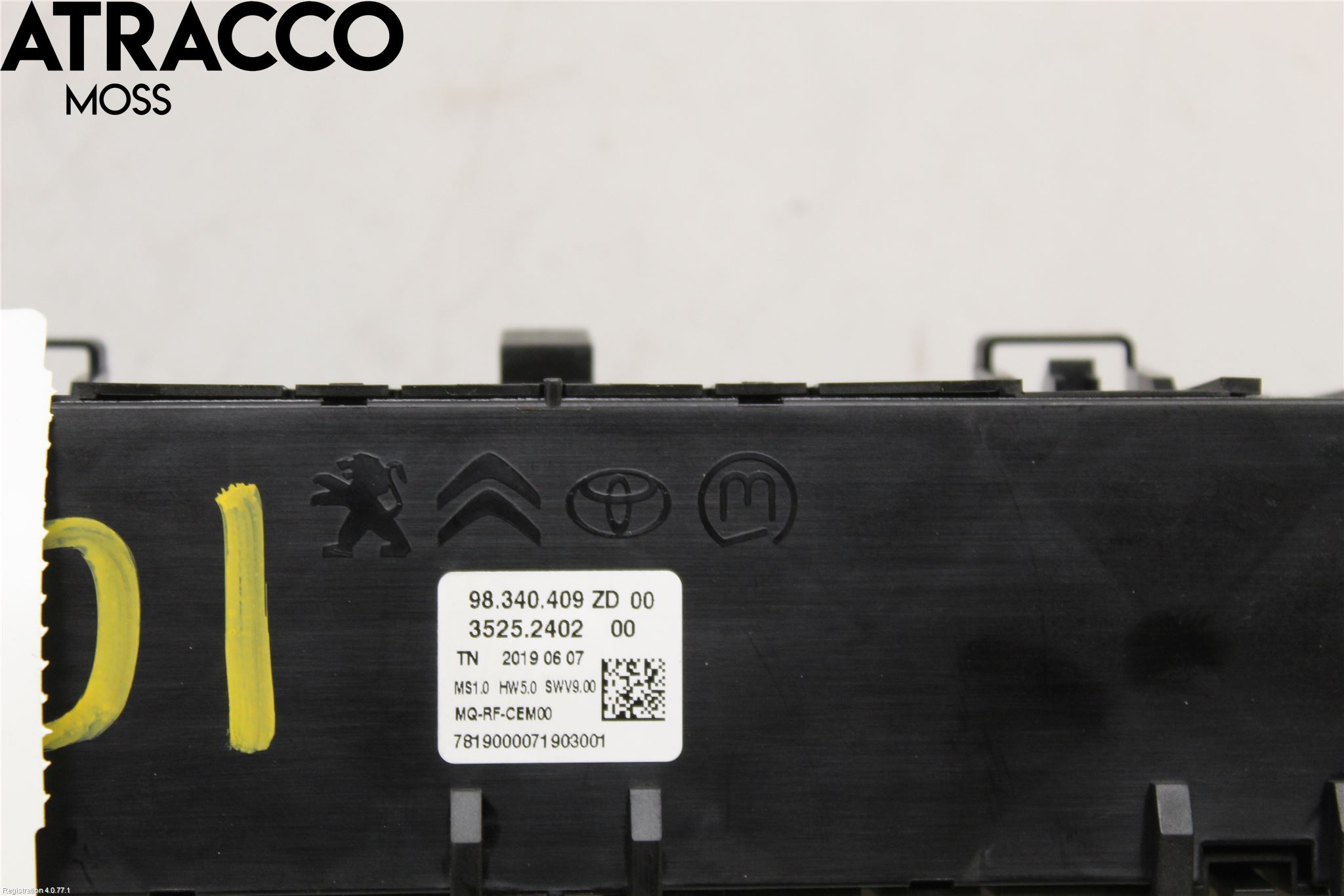 Citroen BERLINGO/E-BERLINGO 19- Varme Ac Betjening-Display