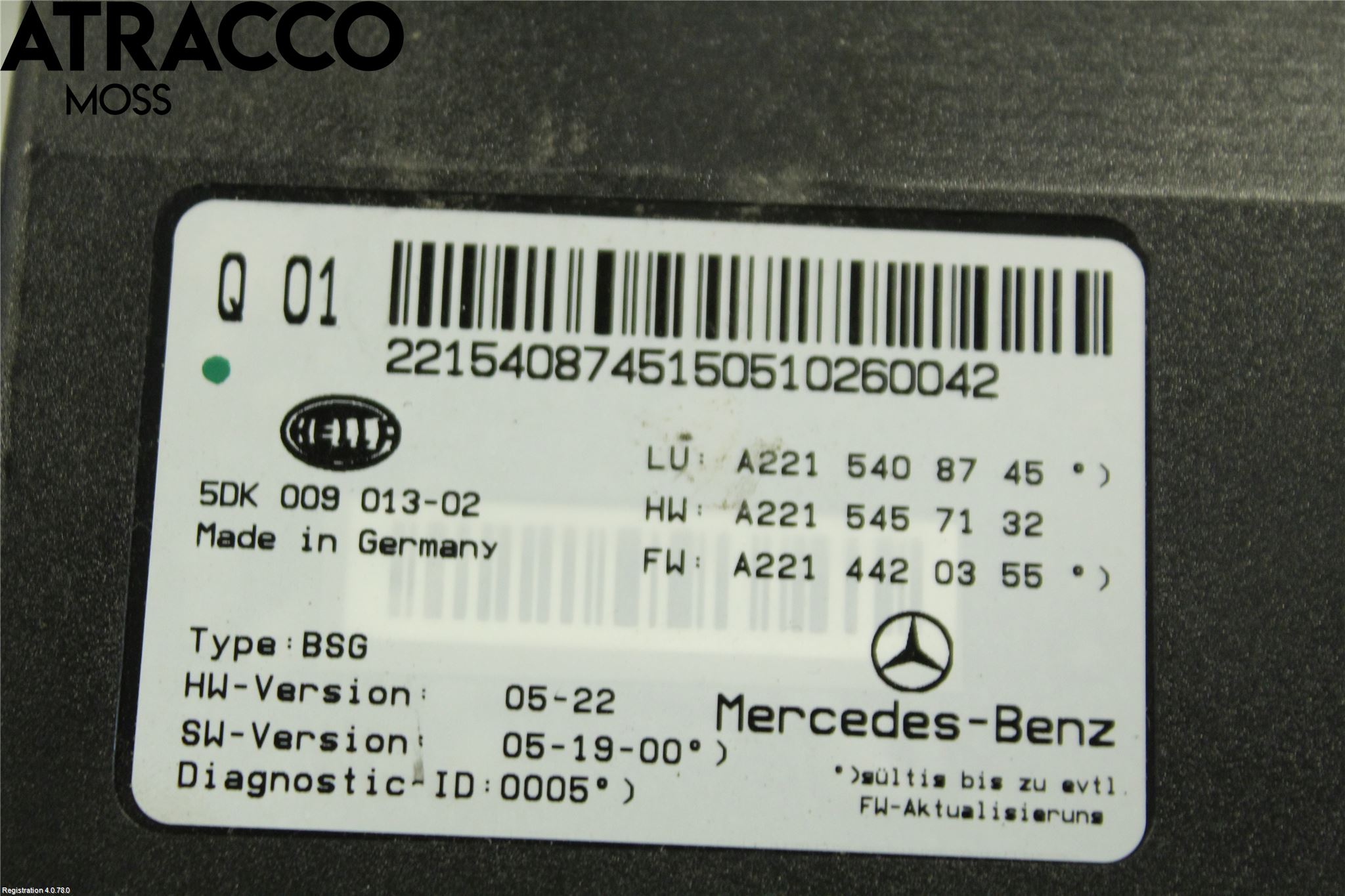 Mercedes-Benz MB S-KLASS (W221) 05-13 Styreenhet Øvrig