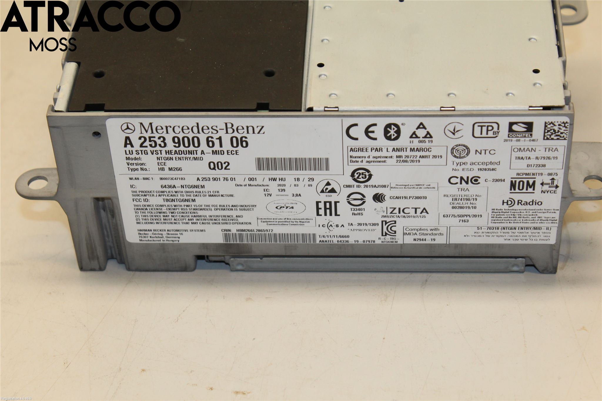 Mercedes-Benz MB EQC (N293) 20- Stereo Radio
