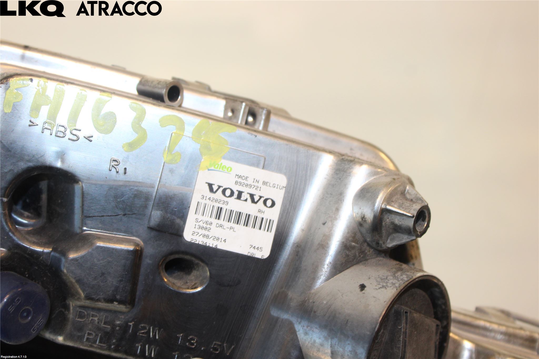 Volvo V60 11-13 Frontlykt-Kurve-Tåkelys