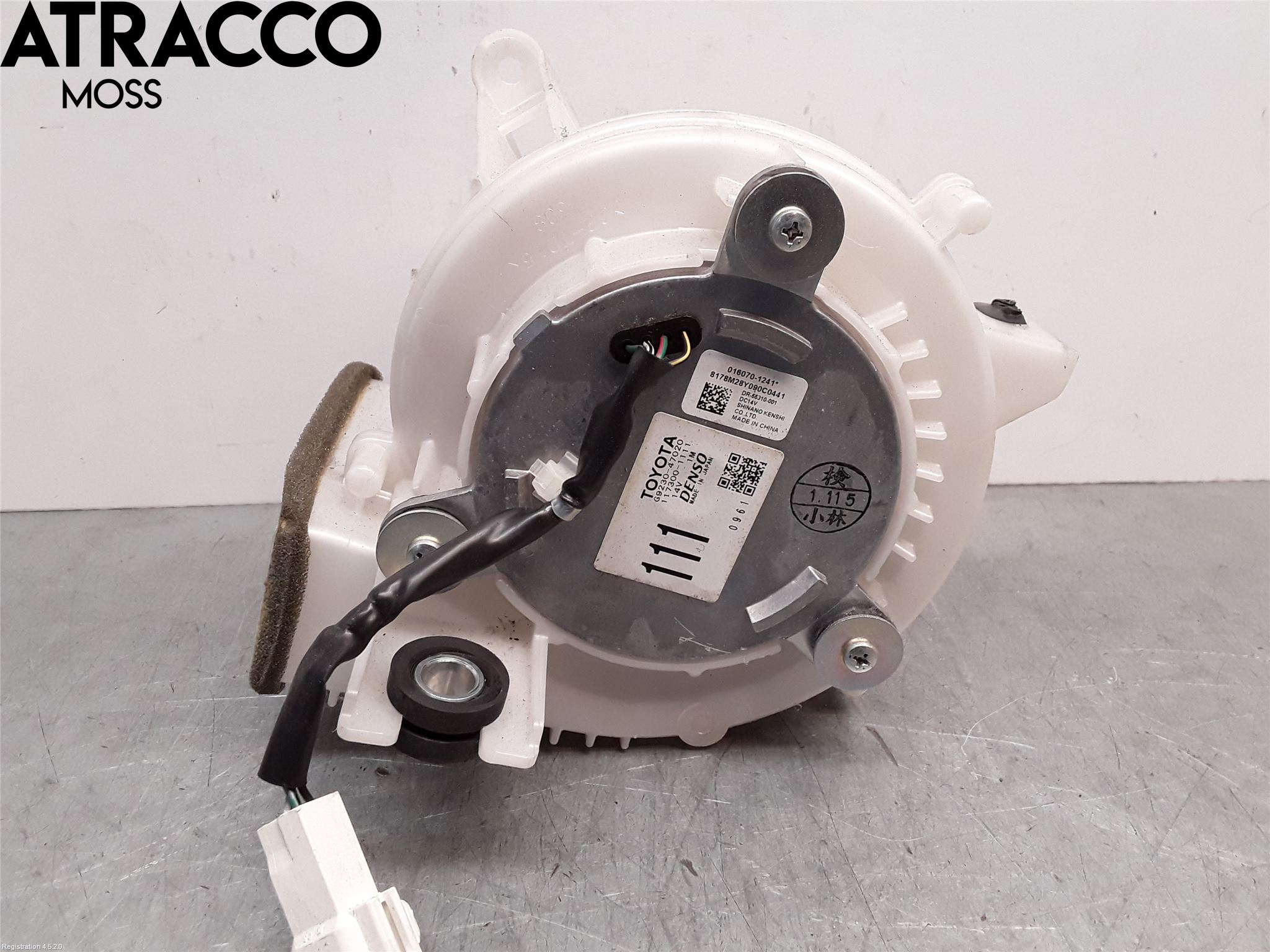 Toyota PRIUS ZVW30 09-20 Varmeapparat Viftemotor