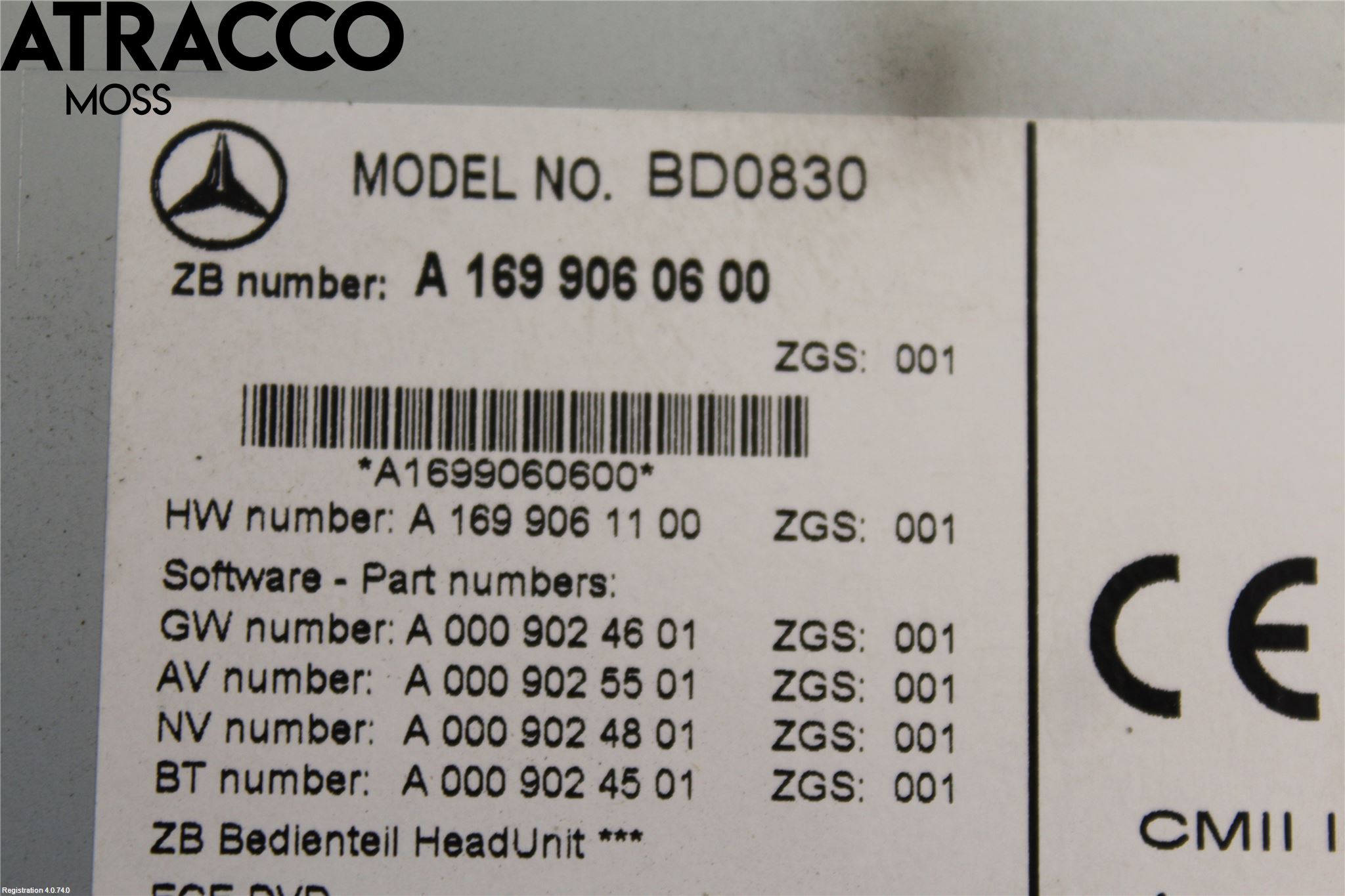 Mercedes-Benz MB B-KLASS (W245) 05-12 Stereo Radio Med Cd