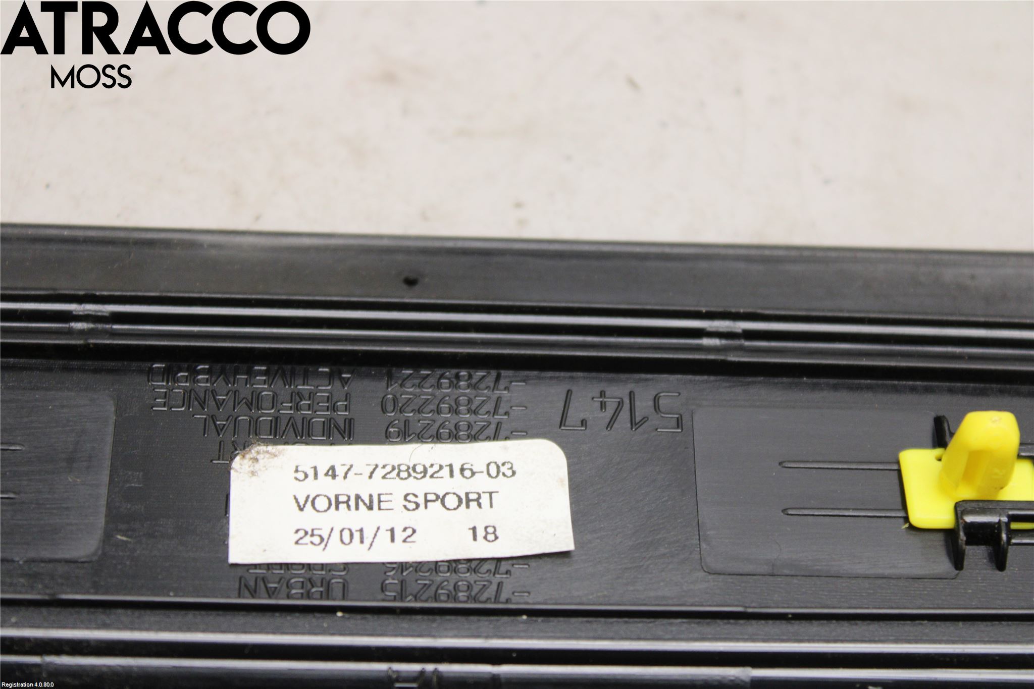 BMW 1 F20/F21 11-19 Innr Terskel Innstigning