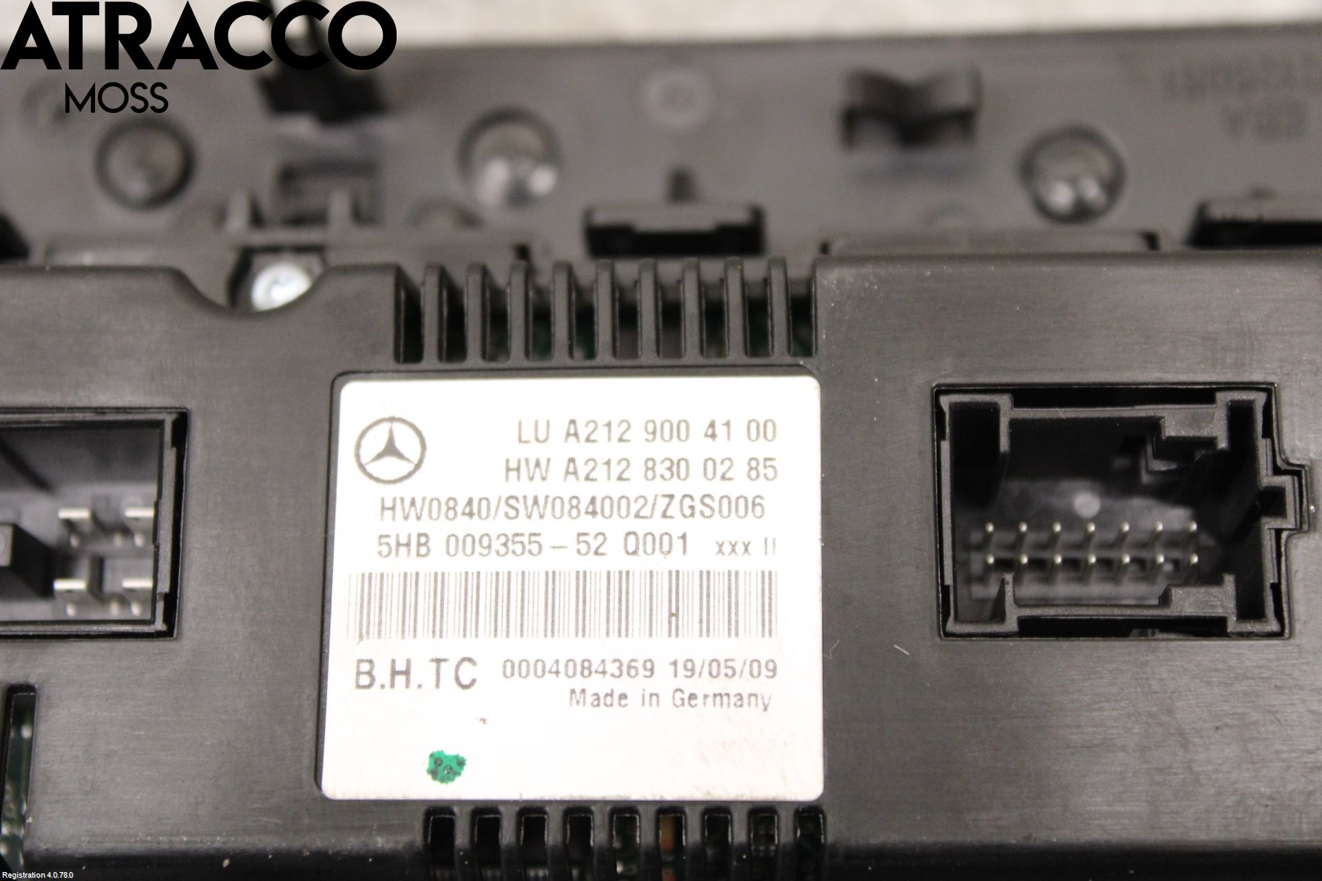 Mercedes-Benz MB E-KLASS (W212) 09-16 Varme Ac Betjening-Display