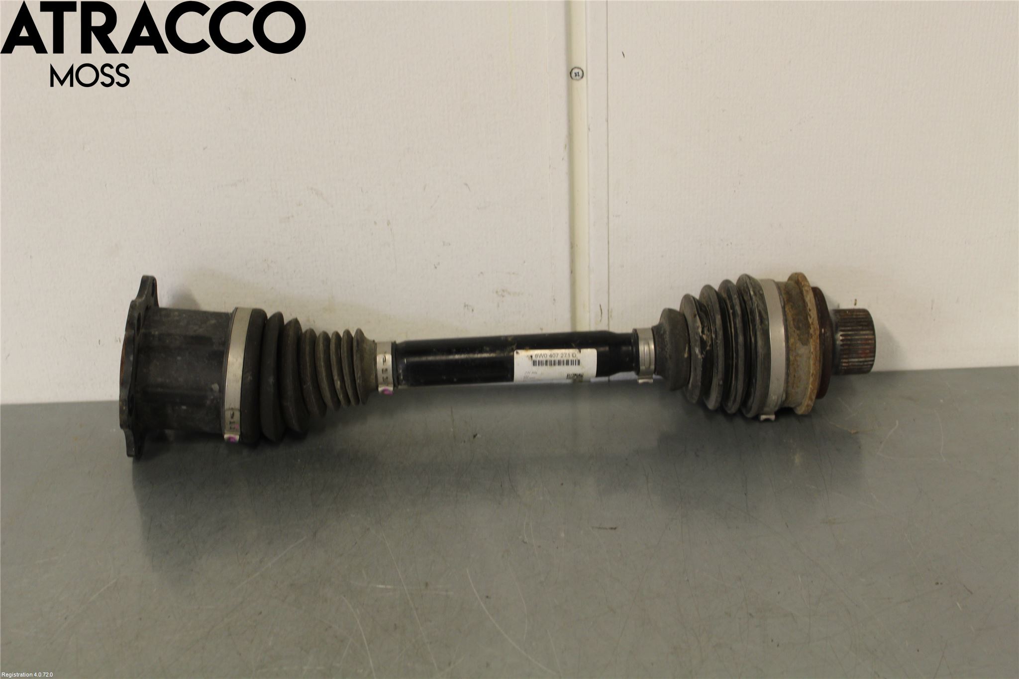 Audi A4/S4 B9 16-19 Drivaksel Bak Kompl Venstre