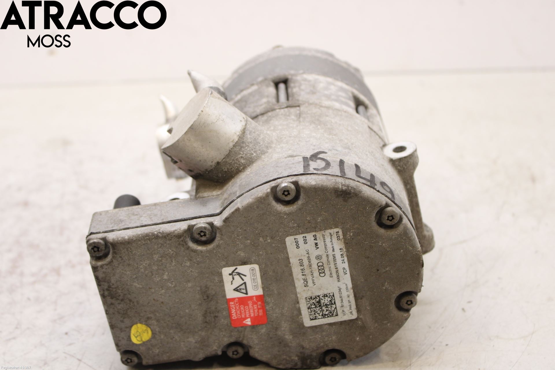 Volkswagen VW GOLF / E-GOLF VII 13-20 Varme Ac Kompressor