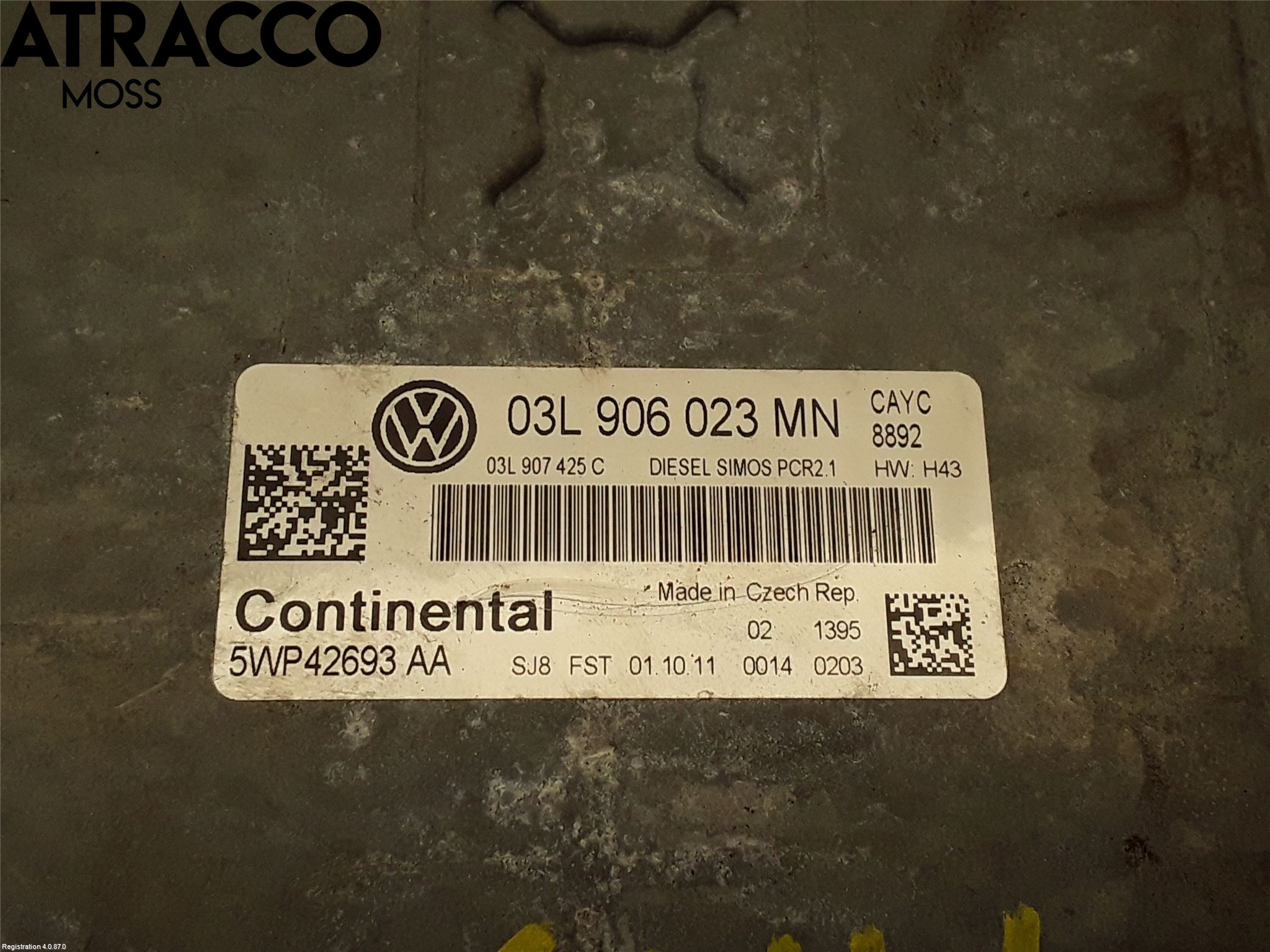 Volkswagen VW GOLF VI 09-13 Styreenhet Innsprøytning