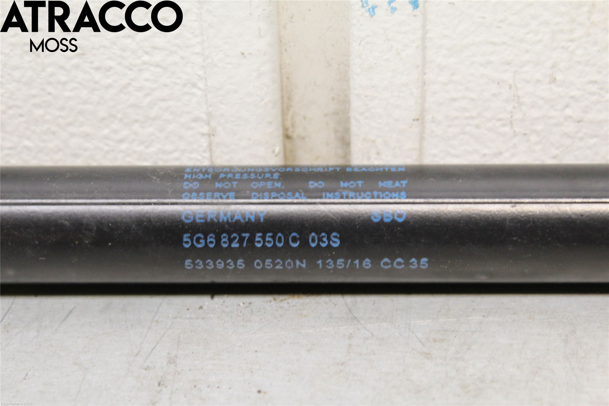 Volkswagen VW GOLF / E-GOLF VII 13-20 Bakluke Demper-Gassfjær