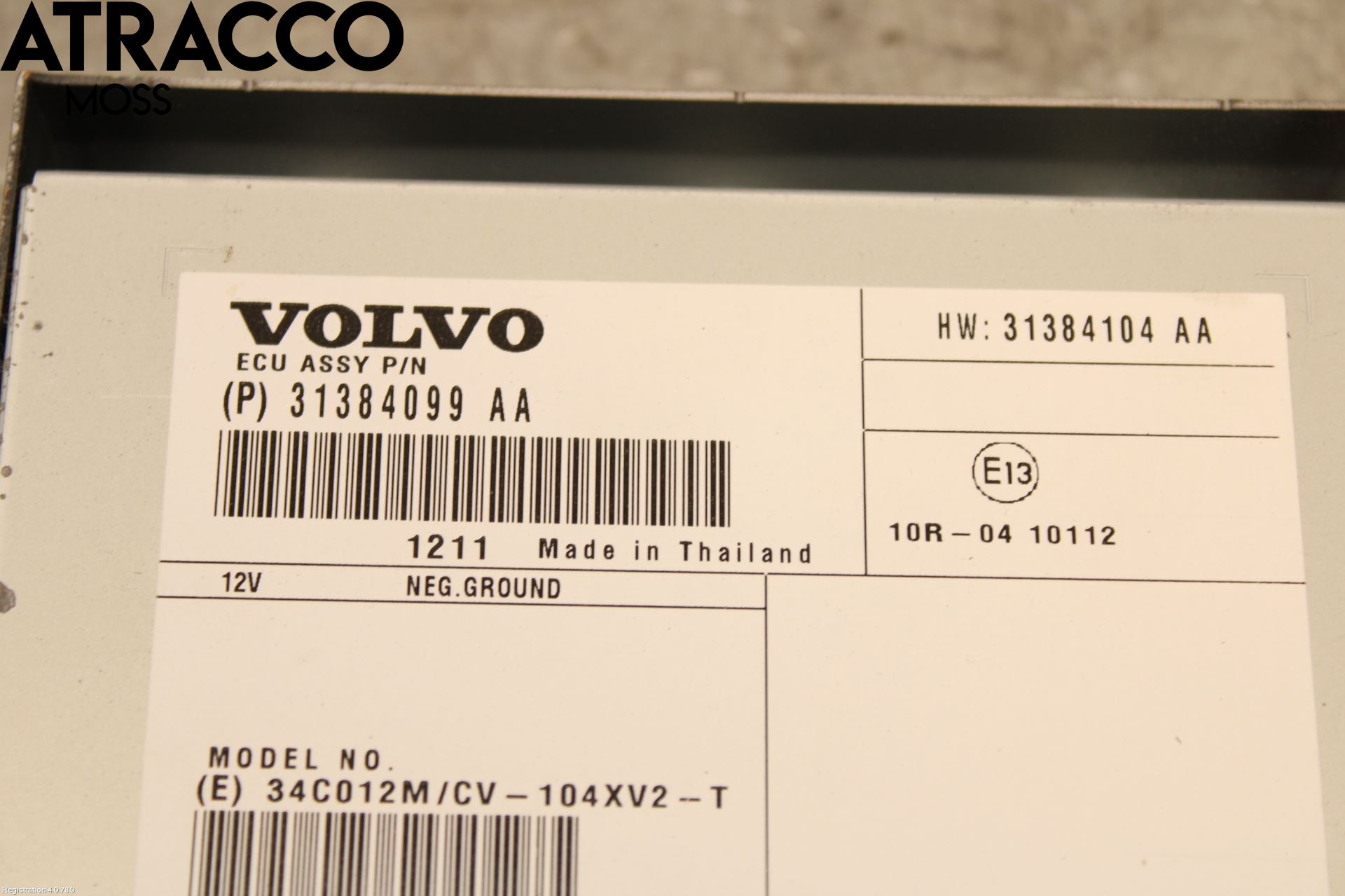 Volvo V40 12-19 Stereo Forsterker