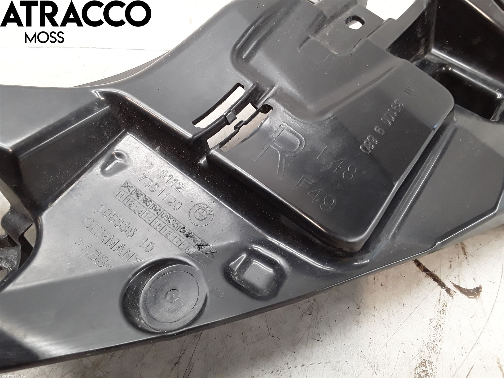 BMW X1 F48 15-22 Støtfangerfeste Bak Høyre