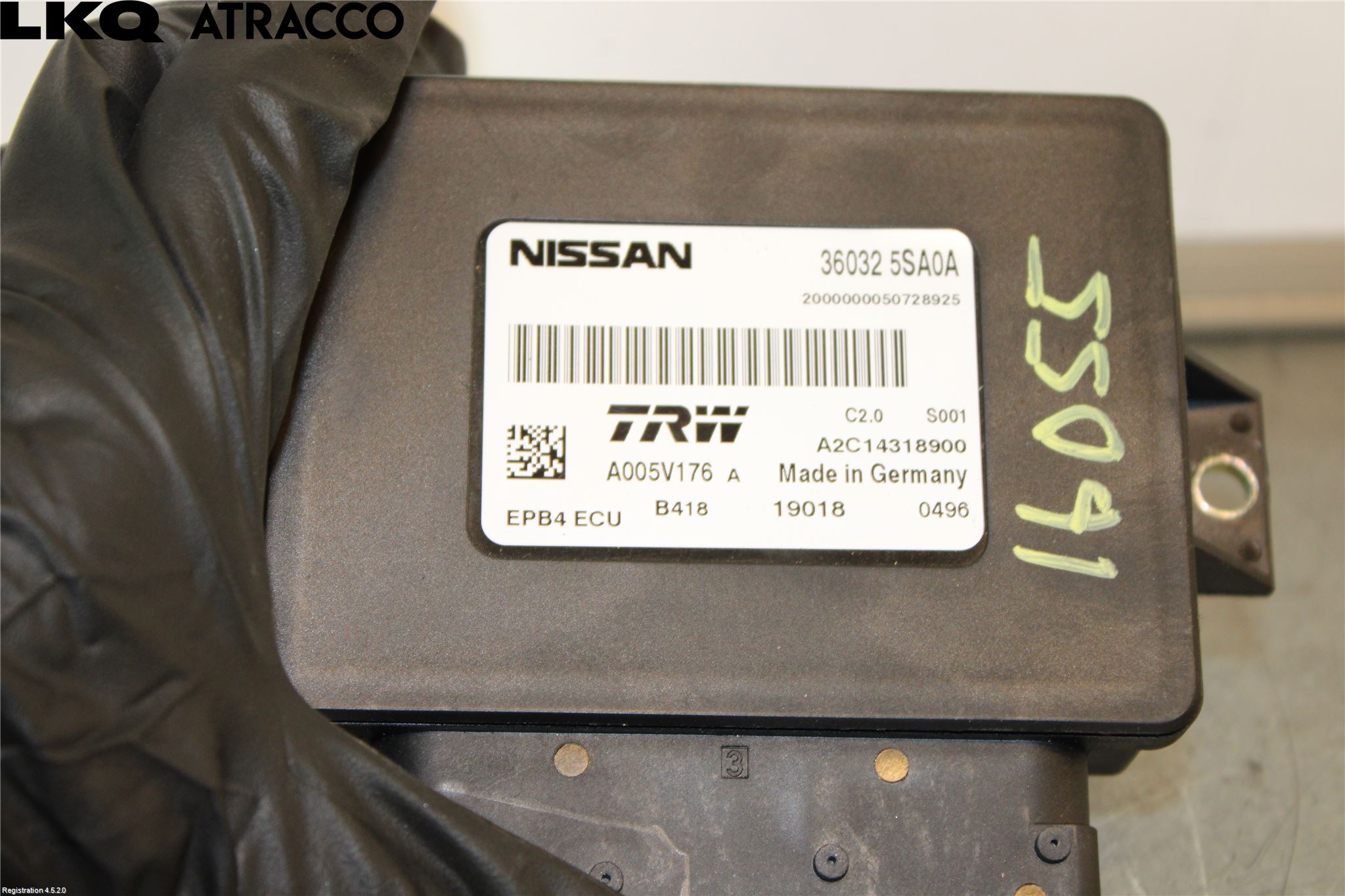 Nissan LEAF 18- Styreenhet Parkering