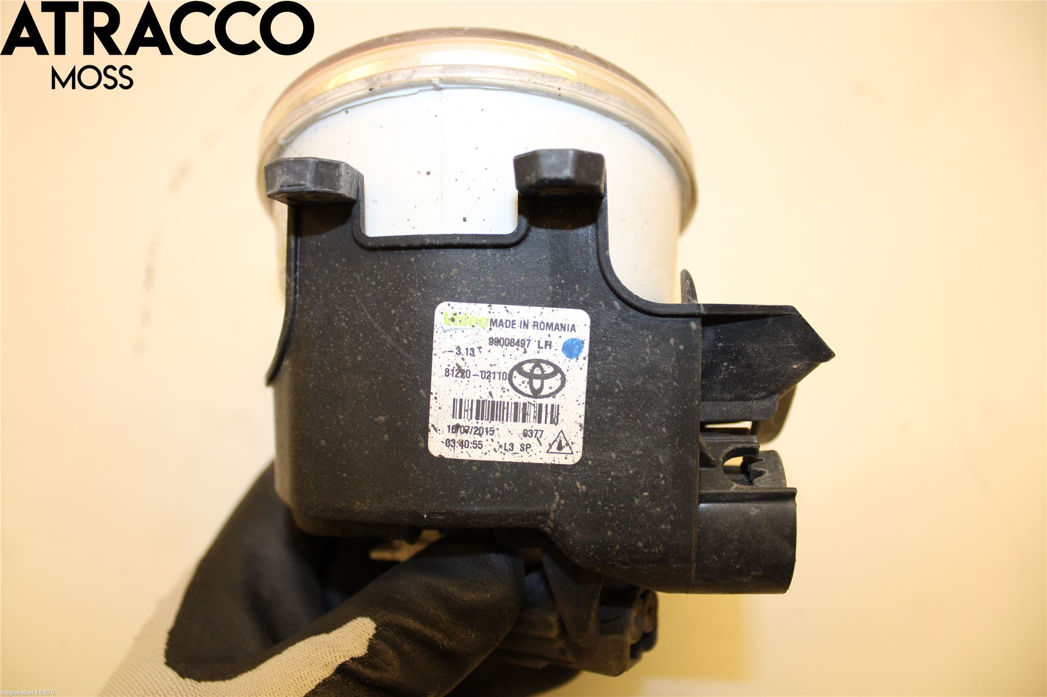 Toyota YARIS XP130 15-20 Frontlykt-Kurve-Tåkelys