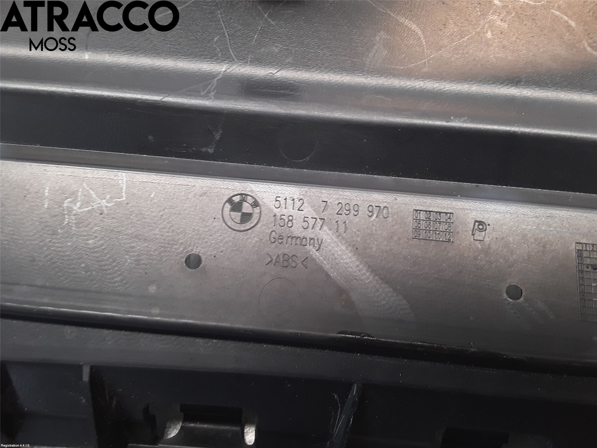 BMW 5 F10/F11/F18 09-17 Støtfanger Bak Midt Del