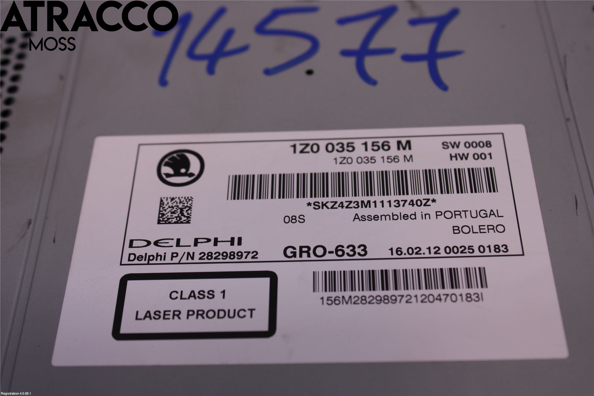 Skoda OCTAVIA (1Z) 05-13 Stereo Radio Med Cd