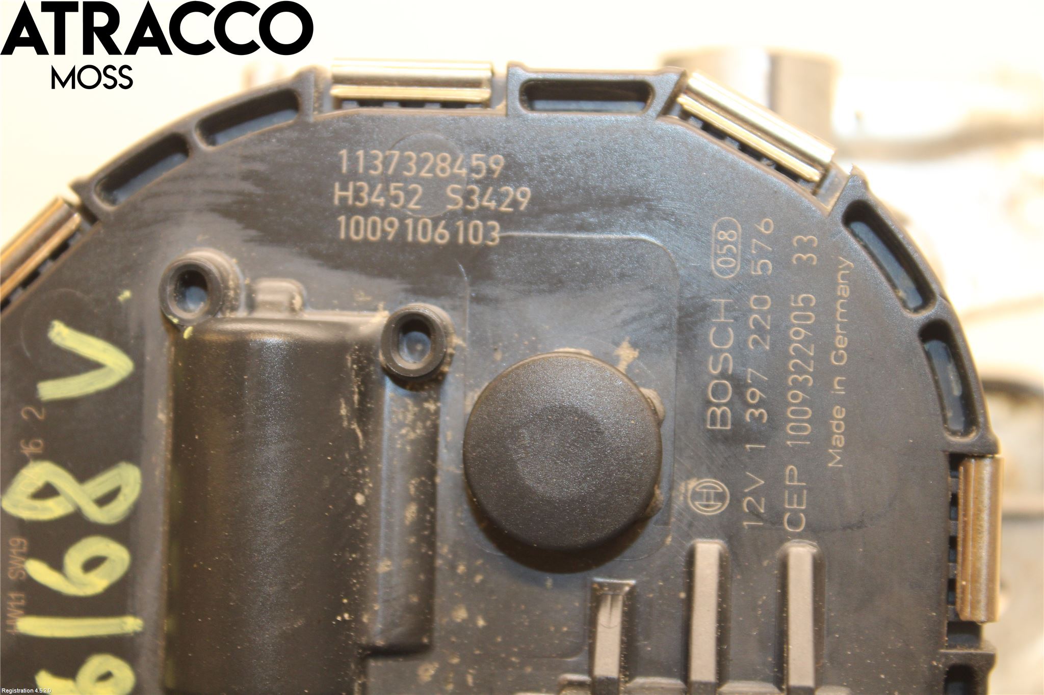 Peugeot 3008 09-16 Viskermotor Frontrute