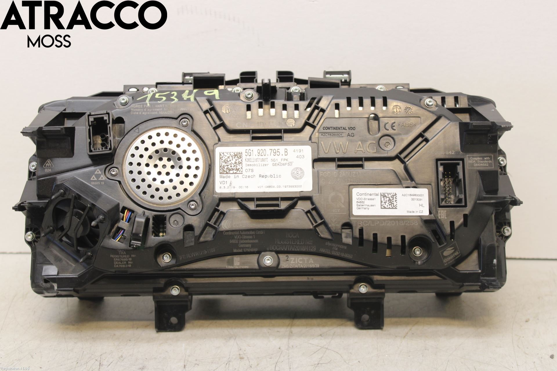 Volkswagen VW GOLF / E-GOLF VII 13-20 Instr Kombinert