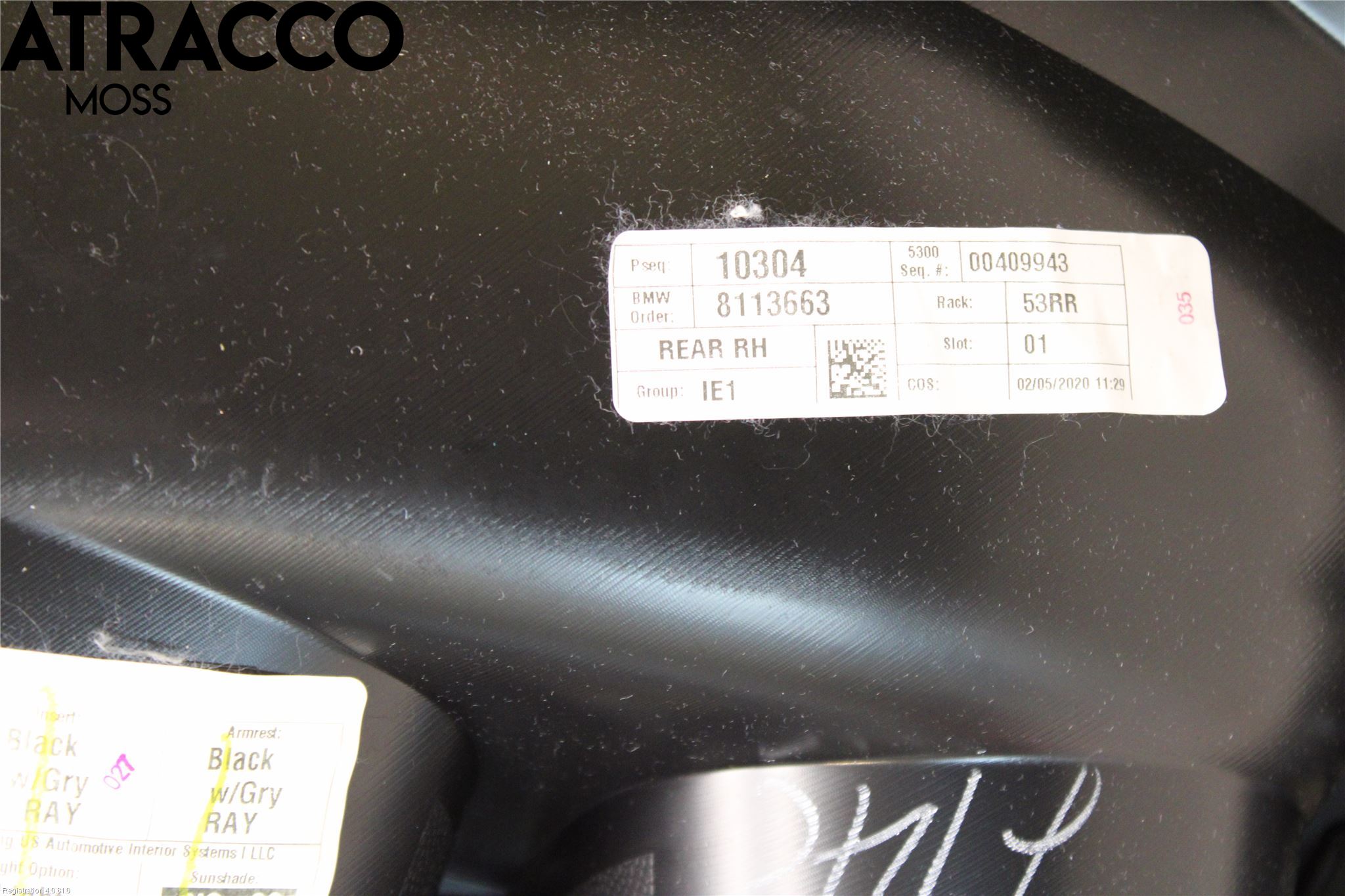 BMW X3 G01 18- Innr Dørtrekk Høyre