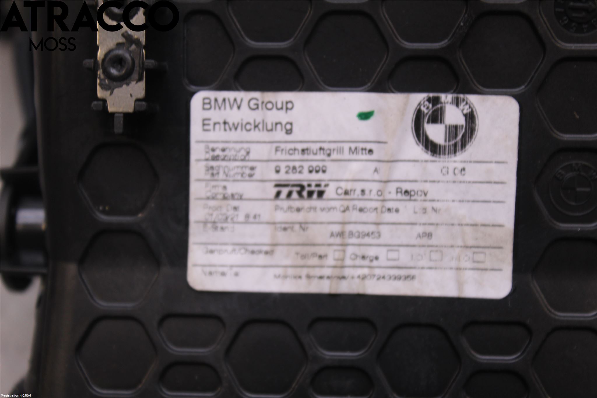 BMW i3 I01 13-22 Varme Ac Betjening-Display