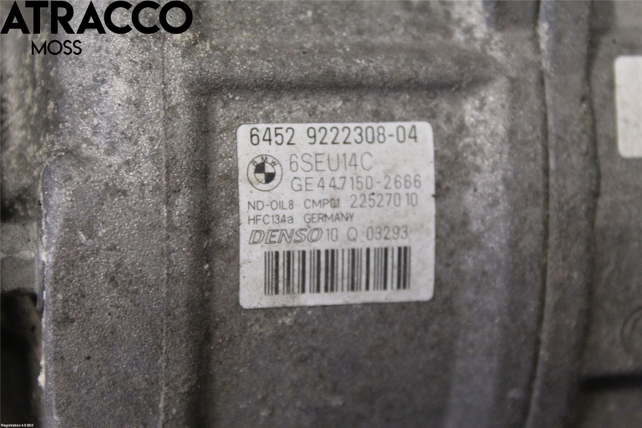 BMW 3 F30/F31/F80 12-19 Varme Ac Kompressor