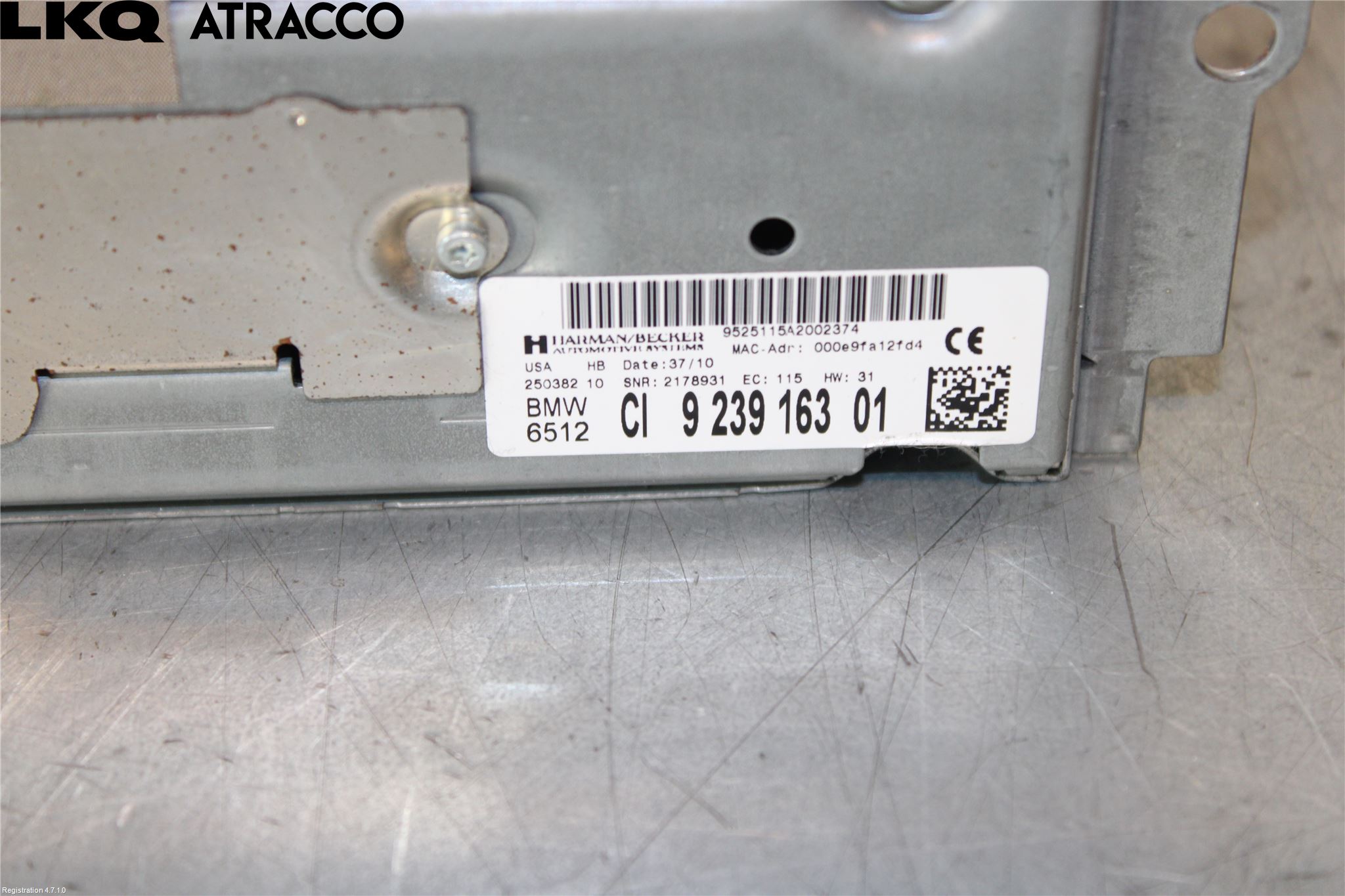 BMW X3 F25 10-17 Stereo Radio Med Cd